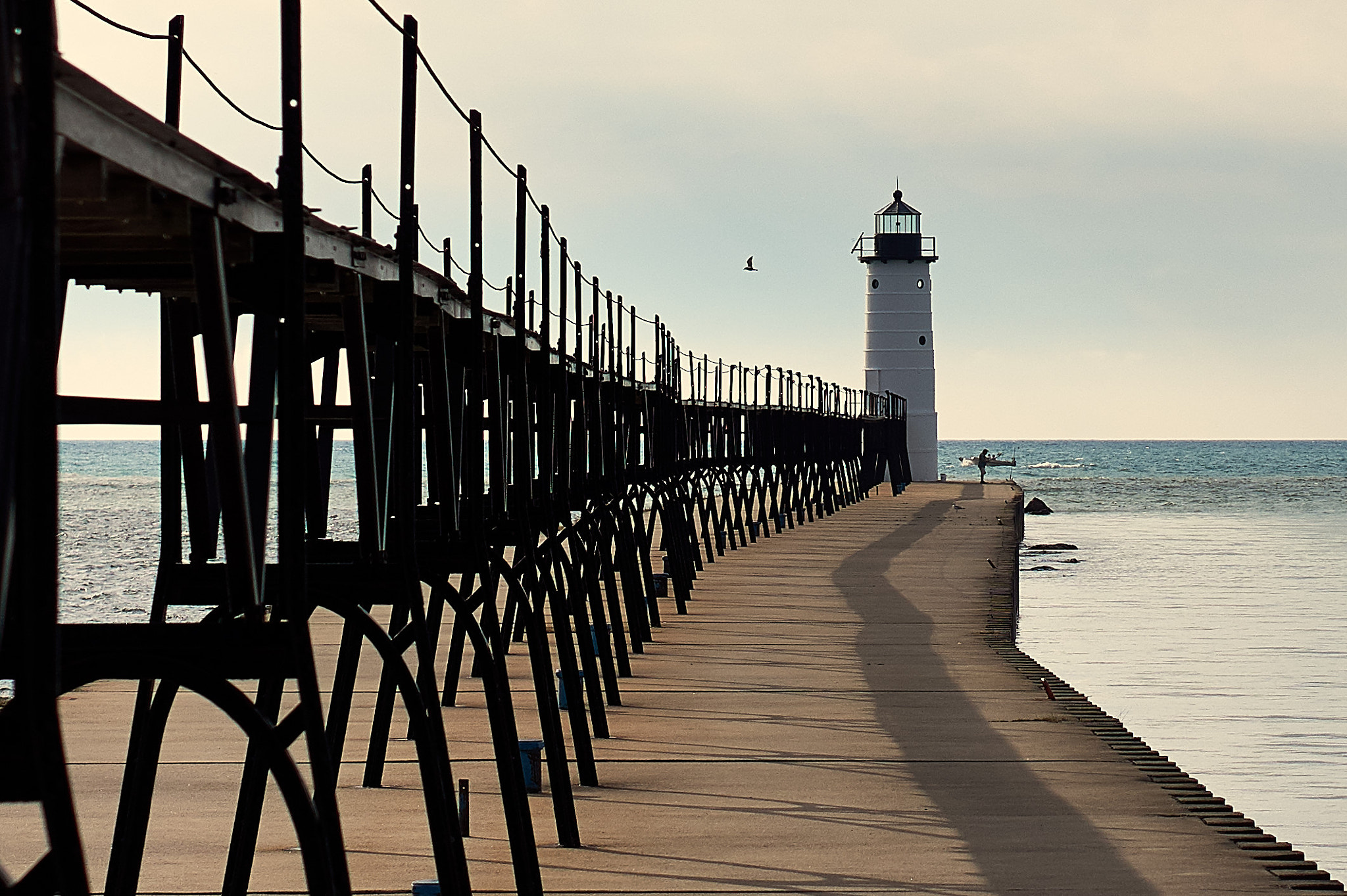 Sony Alpha a5000 (ILCE 5000) + E 50mm F1.8 OSS sample photo. Lighthouse structure photography