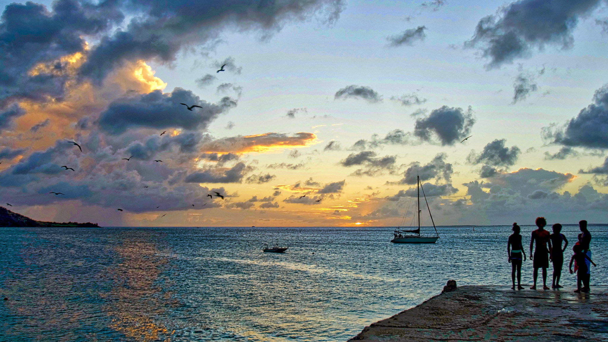 Pentax K-3 sample photo. Sunset in grand case - saint martin photography