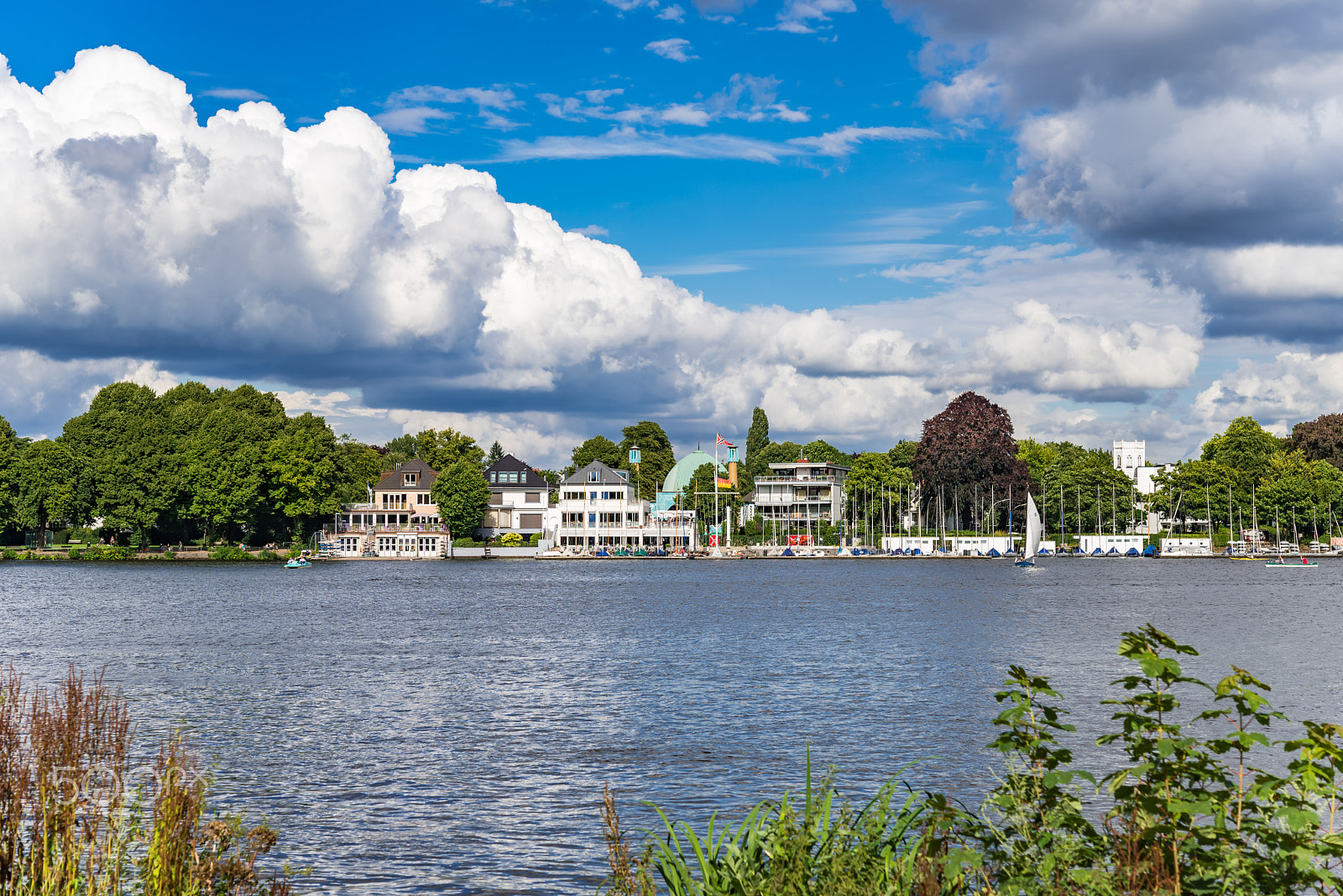 Nikon AF-S Micro-Nikkor 60mm F2.8G ED sample photo. Alster lake in hamburg germany on a summer day photography