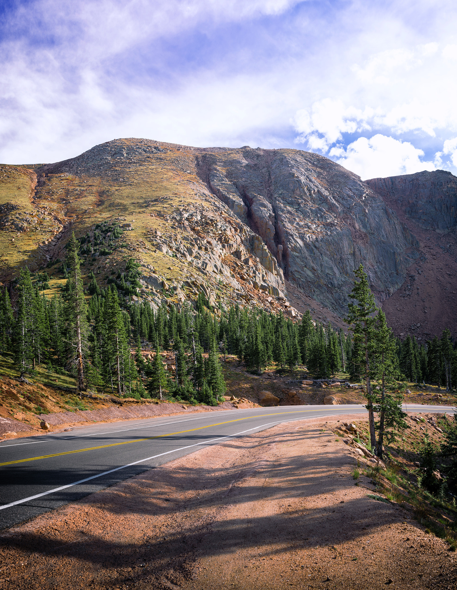 Pentax K-3 sample photo. Mountain road photography