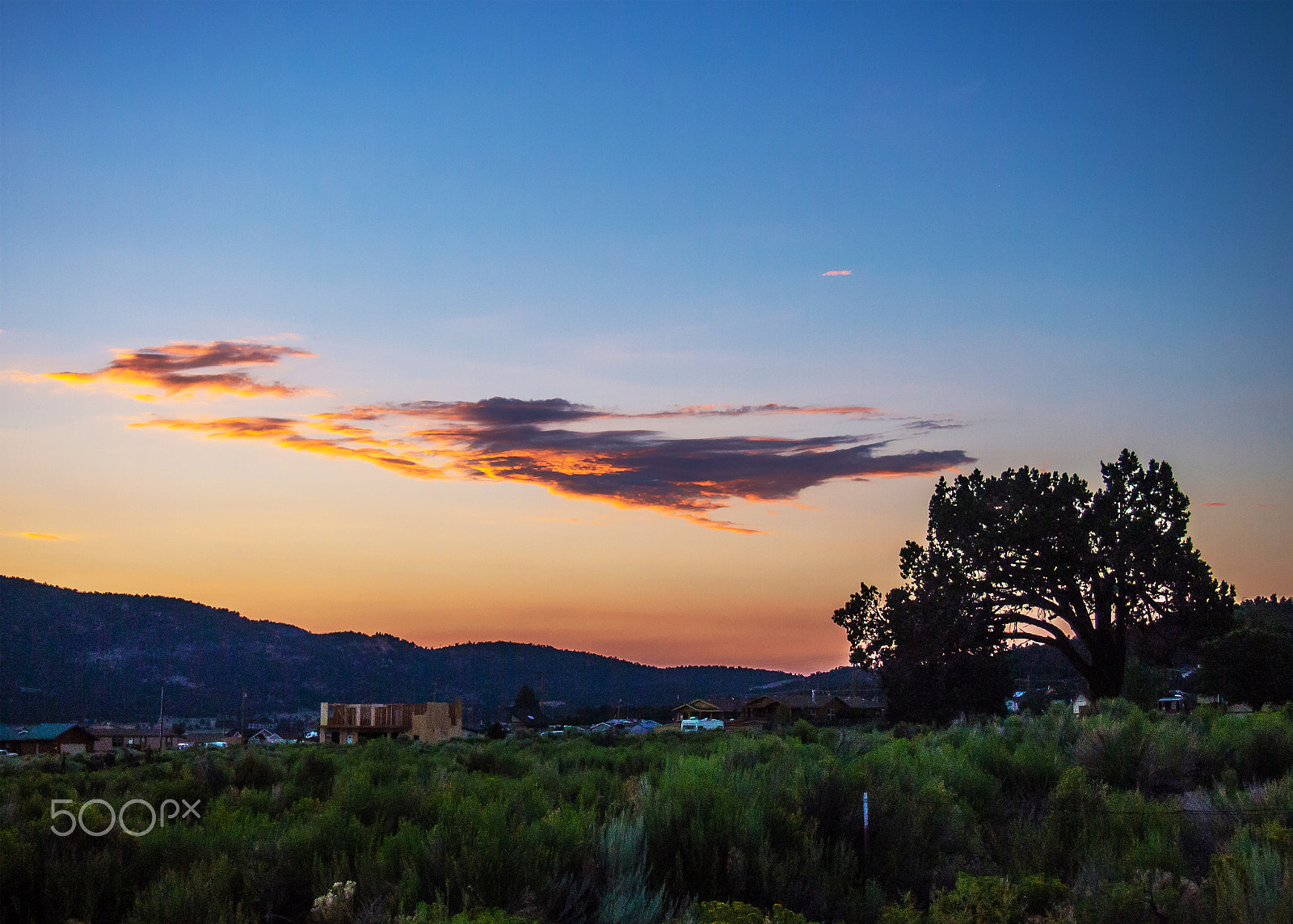 Olympus PEN E-PM1 sample photo. Mountain sunset photography