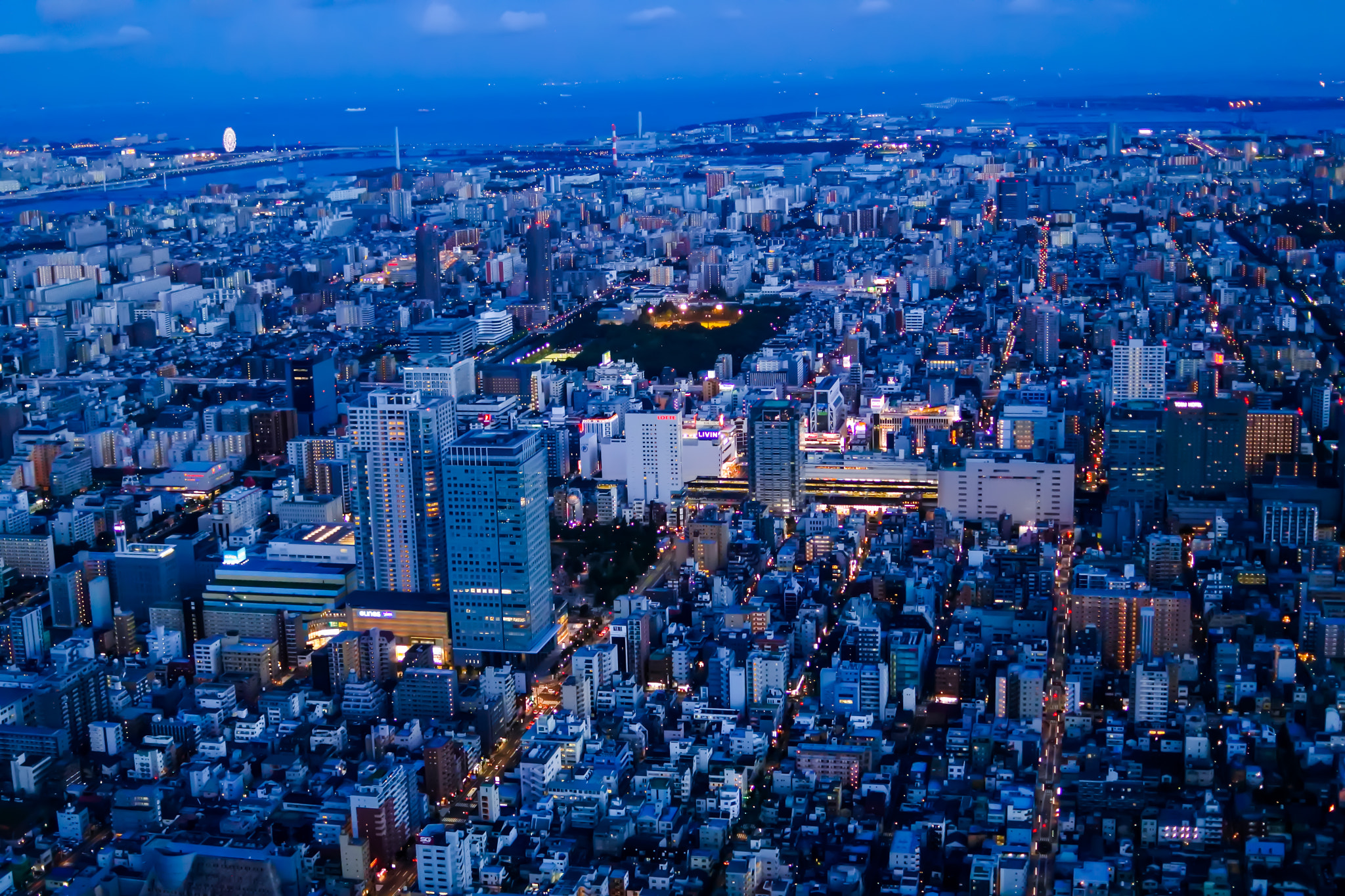 Nikon 1 Nikkor 18.5mm F1.8 sample photo. Looking down from tokyo skytree photography