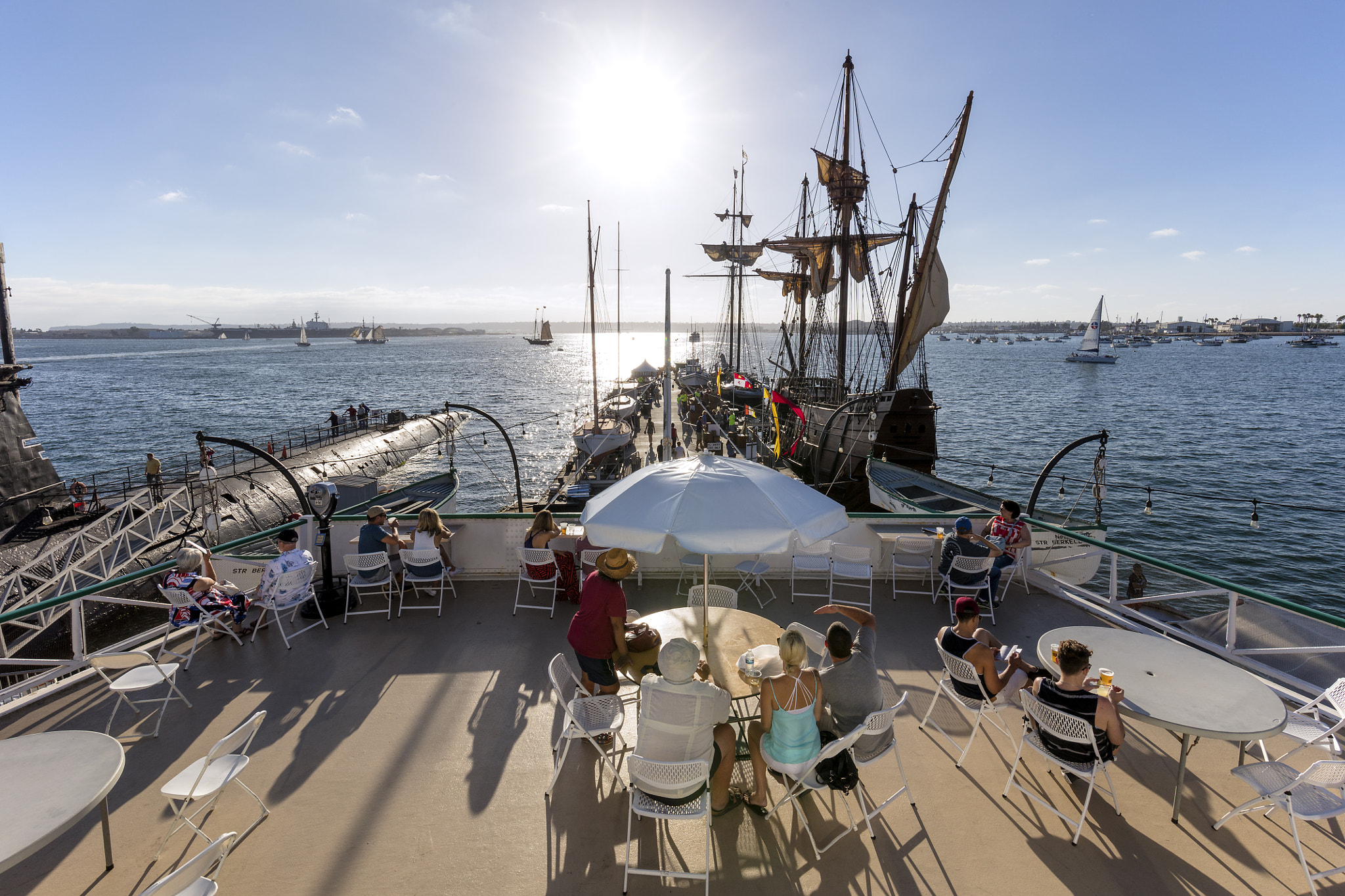 Canon EOS 5DS + Canon EF 300mm f/2.8L sample photo. Sun setting on the festival of sail photography