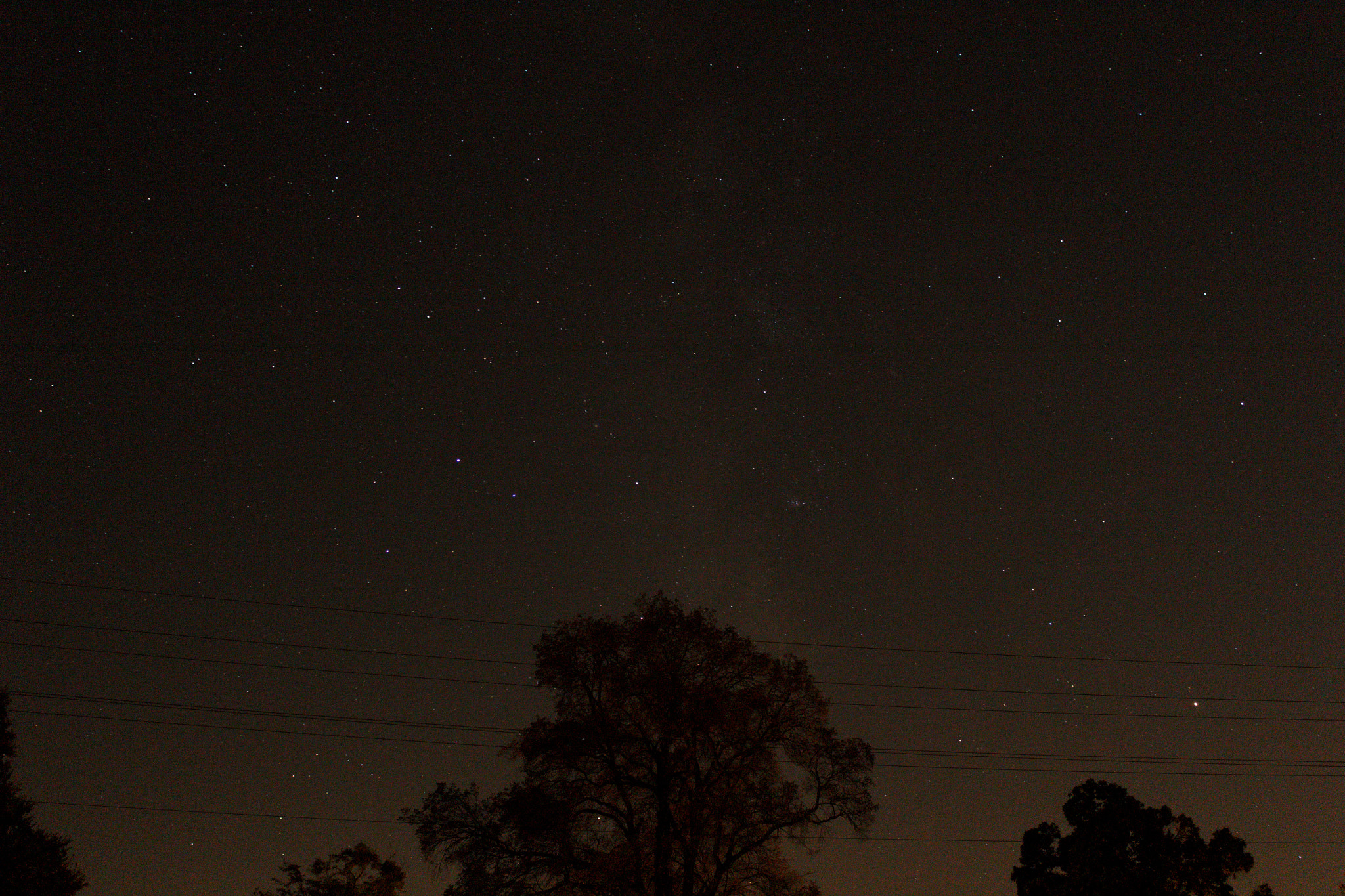Canon EF-S 18-55mm F3.5-5.6 IS II sample photo. Faint milky way over davis ranch photography