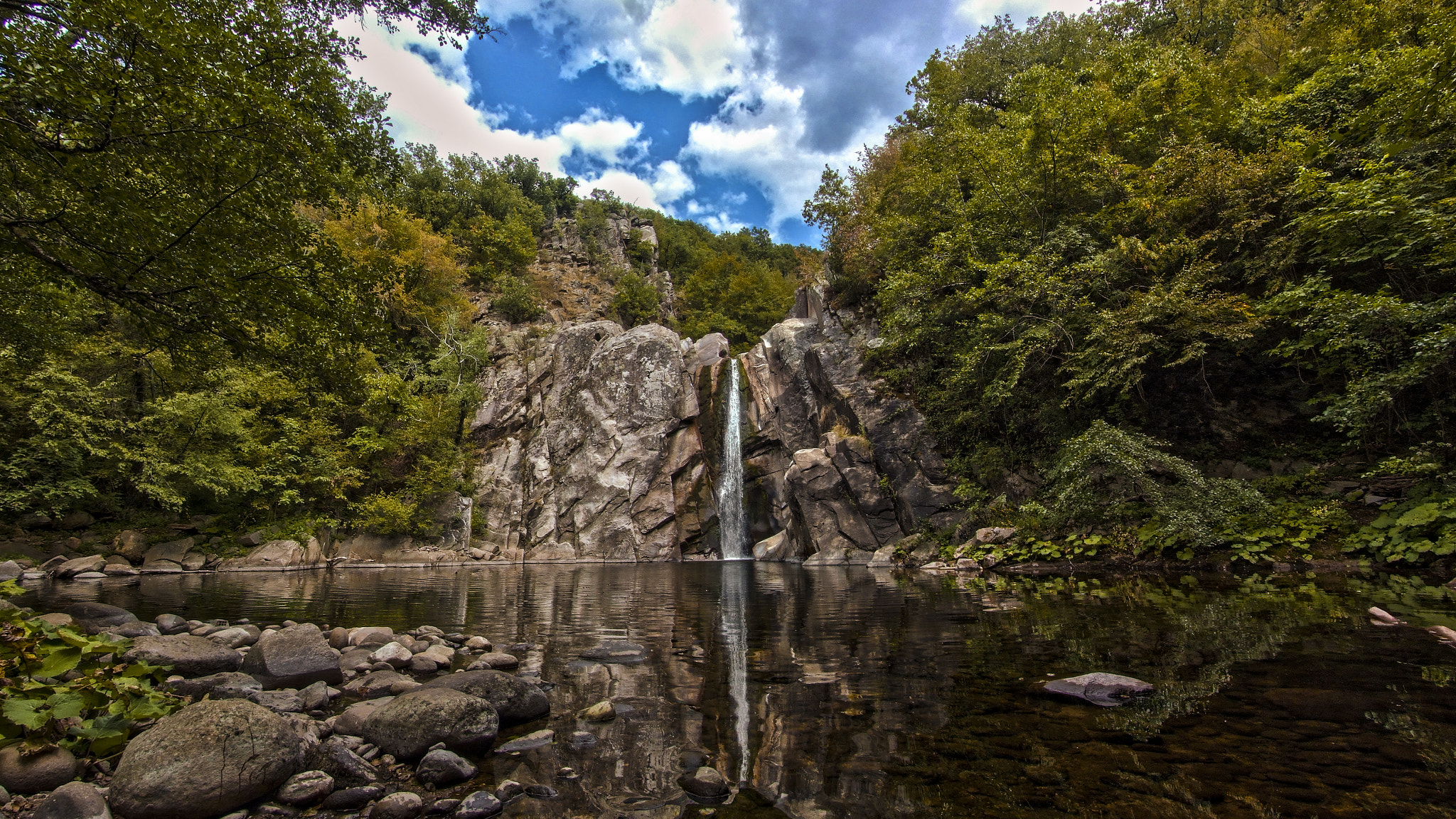 Fujifilm FinePix S6000fd sample photo. Agia varvara waterfall photography