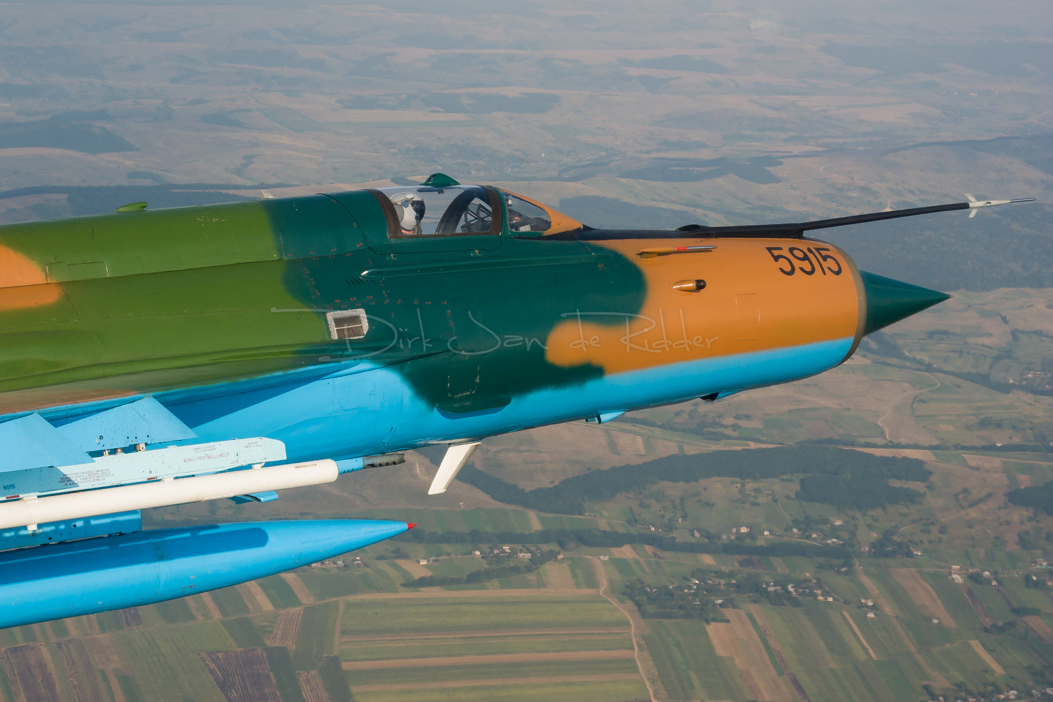 Canon EOS 20D + Canon EF 24-105mm F4L IS USM sample photo. Romanian air force mig-21 lancer a 5915 photography