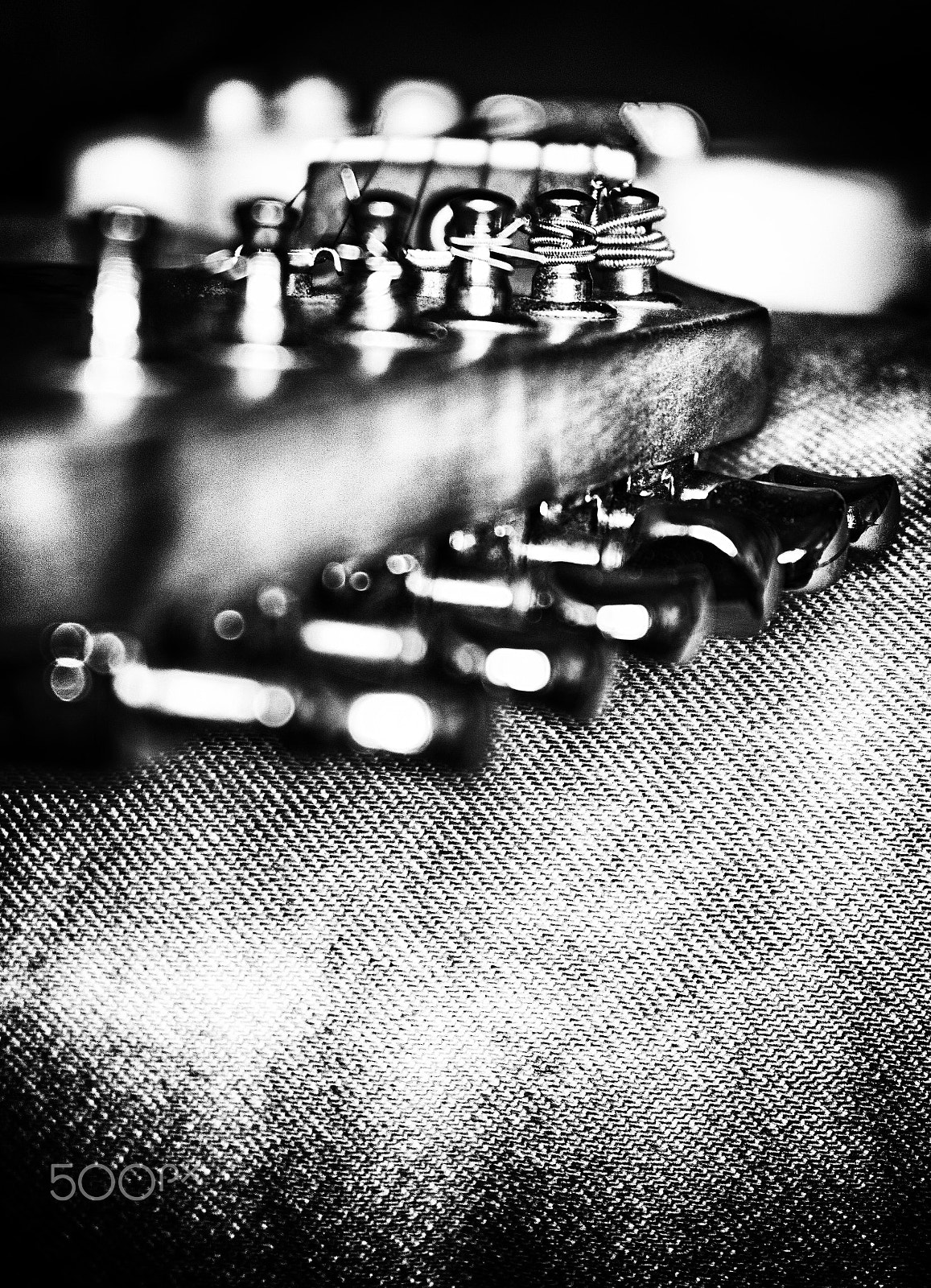 Samsung NX1100 sample photo. Guitar bw photography