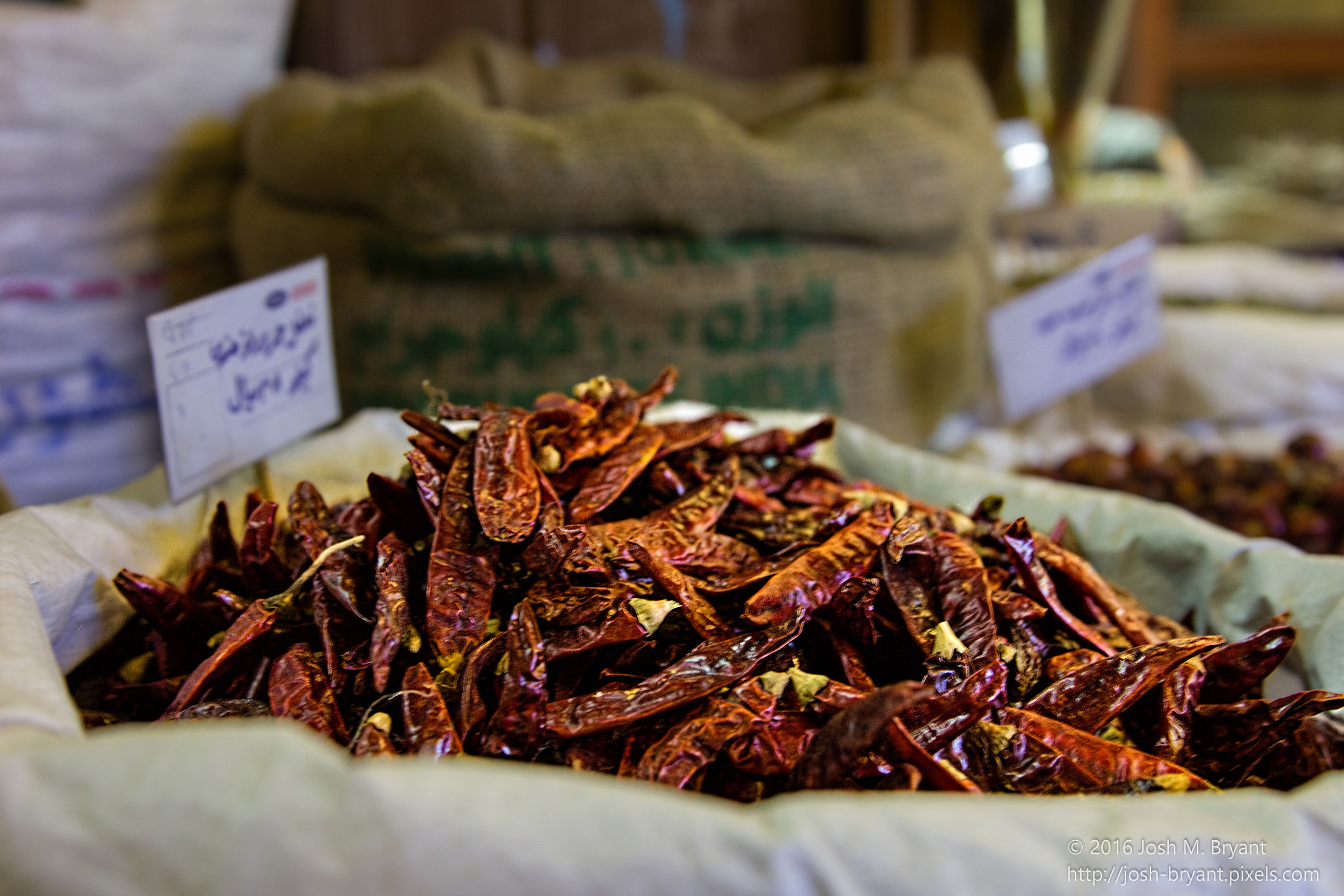 Canon EF 24-70mm F2.8L II USM sample photo. Souq dried chilies photography