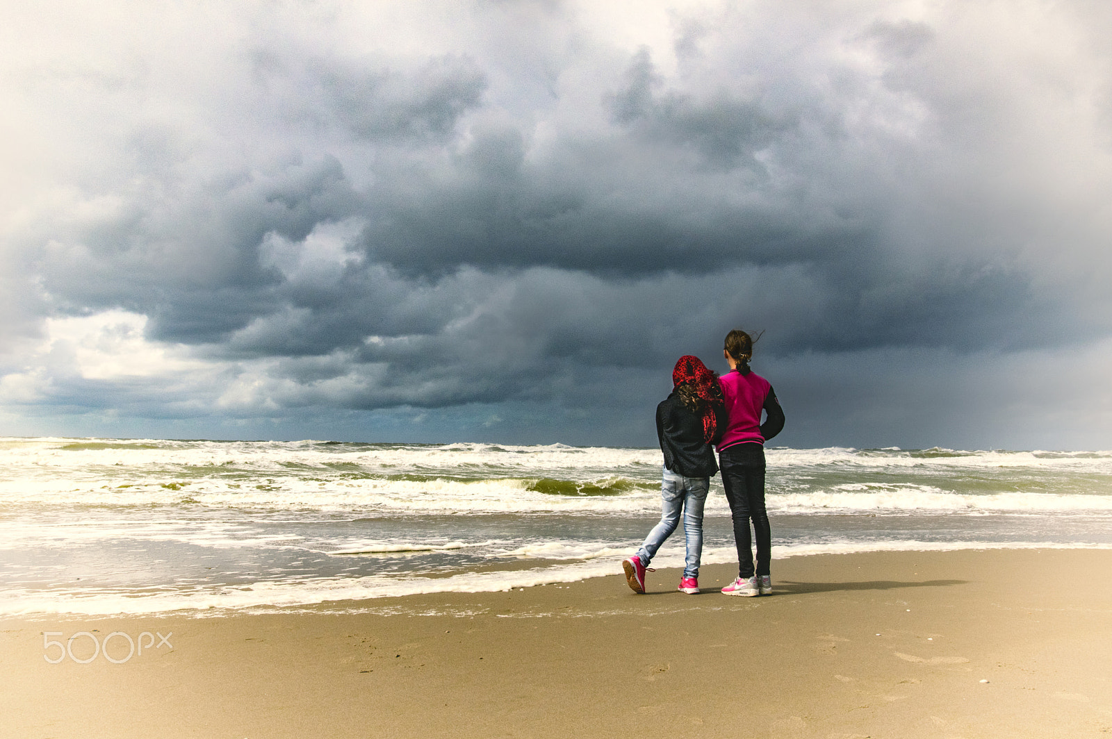 Pentax K-3 II sample photo. Rain and sun at the beach photography