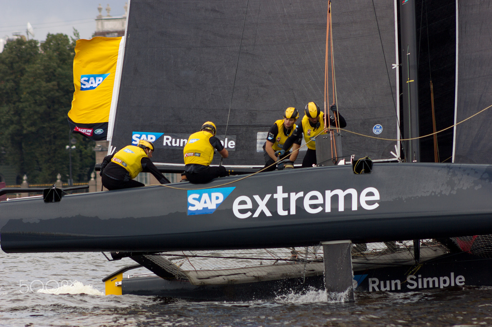 Canon EF 75-300mm f/4-5.6 USM sample photo. Extreme sailing series in saint-petersburg photography