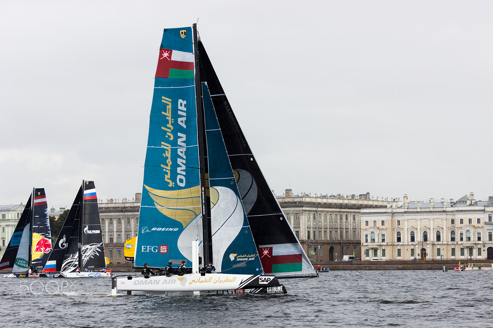 Canon EF 75-300mm f/4-5.6 USM sample photo. Extreme sailing series in saint-petersburg photography