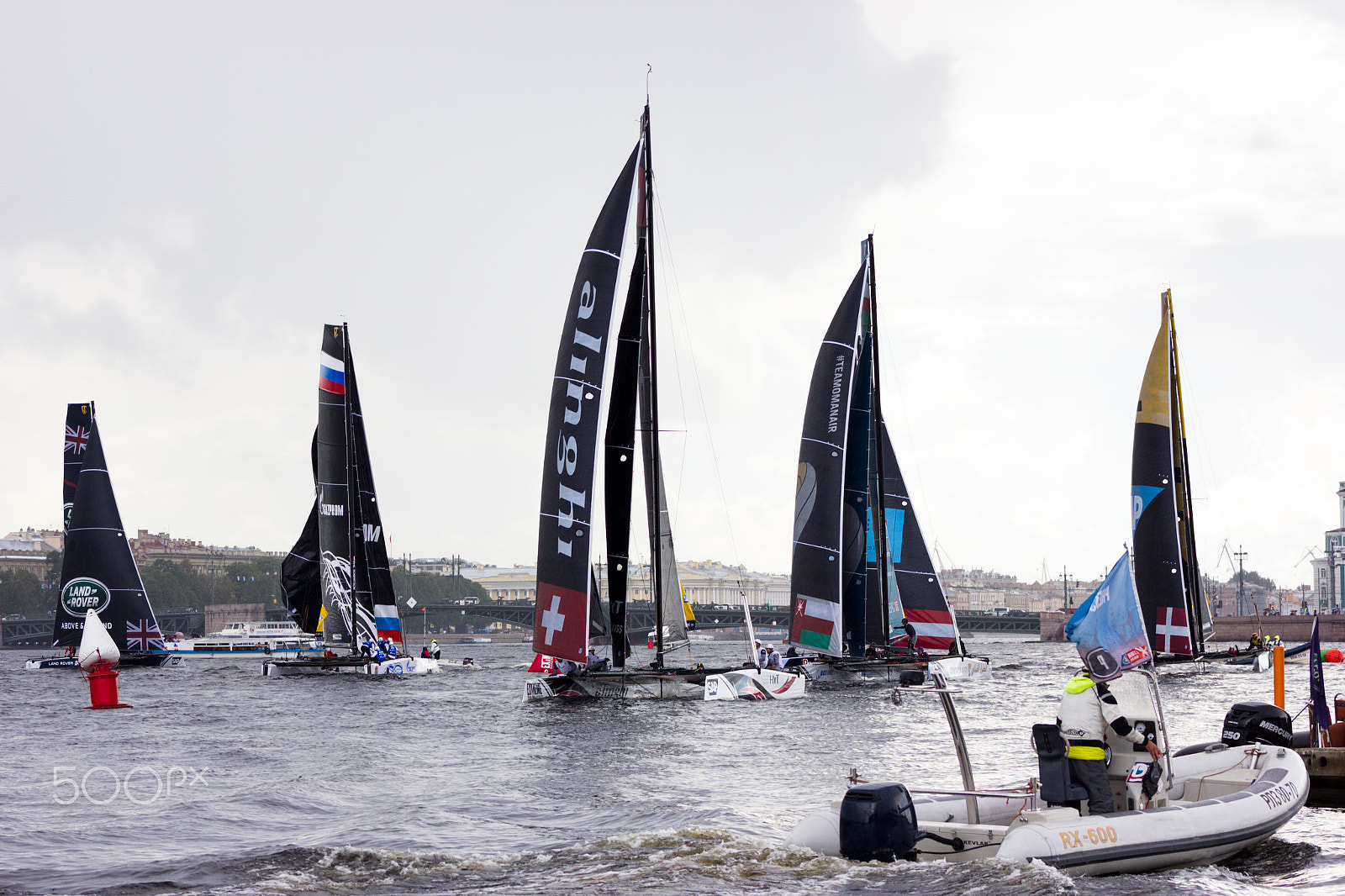 Canon EF 75-300mm f/4-5.6 USM sample photo. Extreme sailing series in saint-petersburg photography