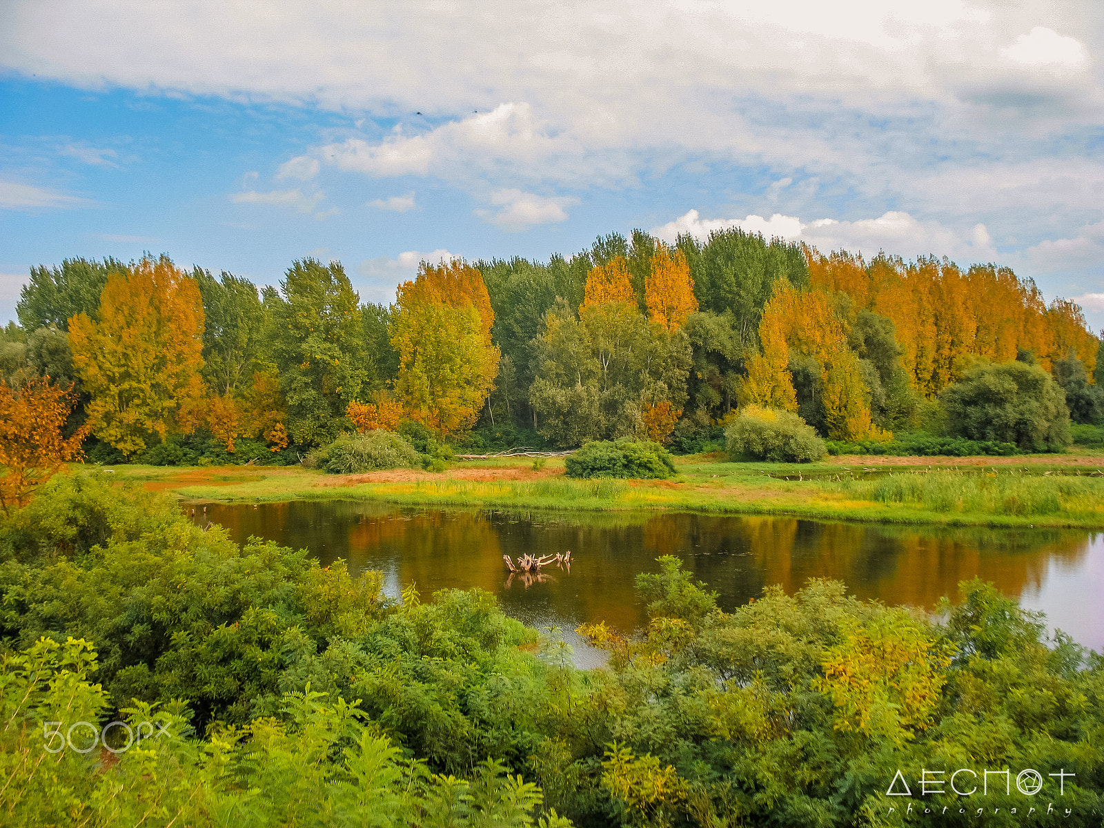 Canon POWERSHOT A620 sample photo. Autumn landscape near danube photography
