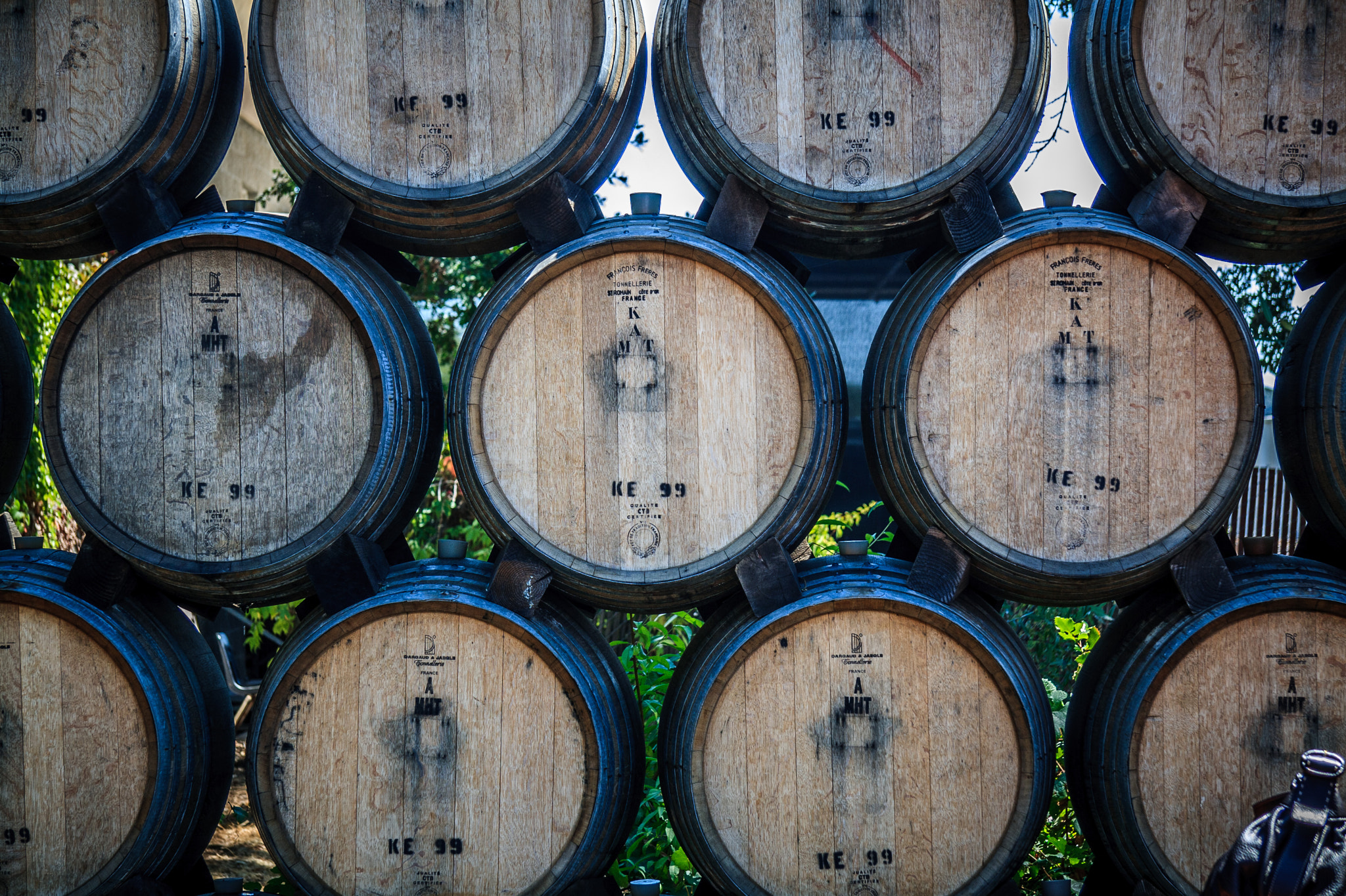 Canon EF-S 17-85mm F4-5.6 IS USM sample photo. Wine barrels photography