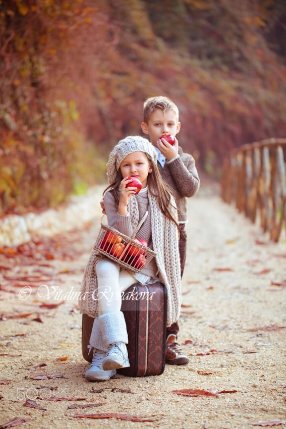 Two happy kids.