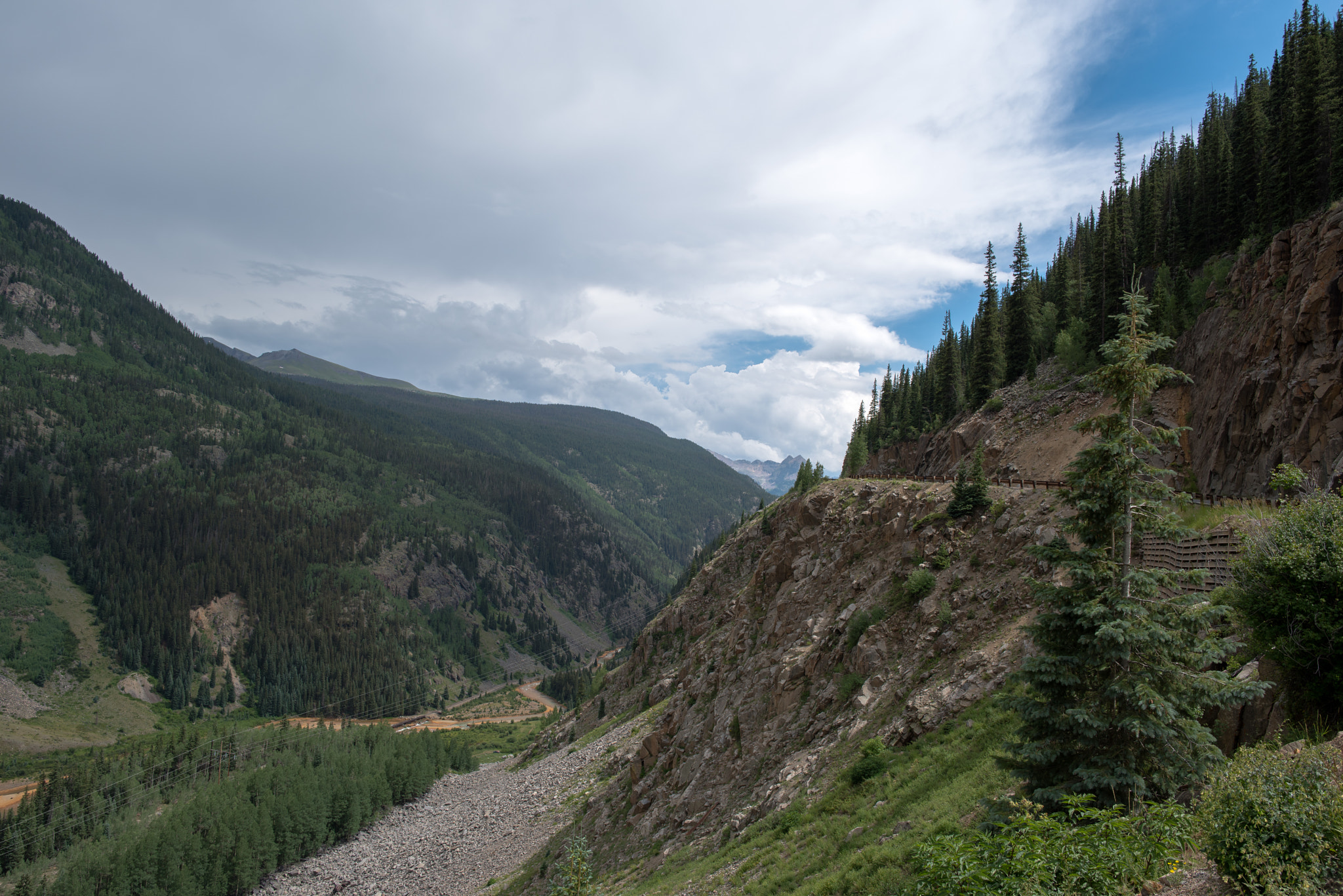 Samyang 12mm F2.8 ED AS NCS Fisheye sample photo. Million dollar highway leading out of silverton photography