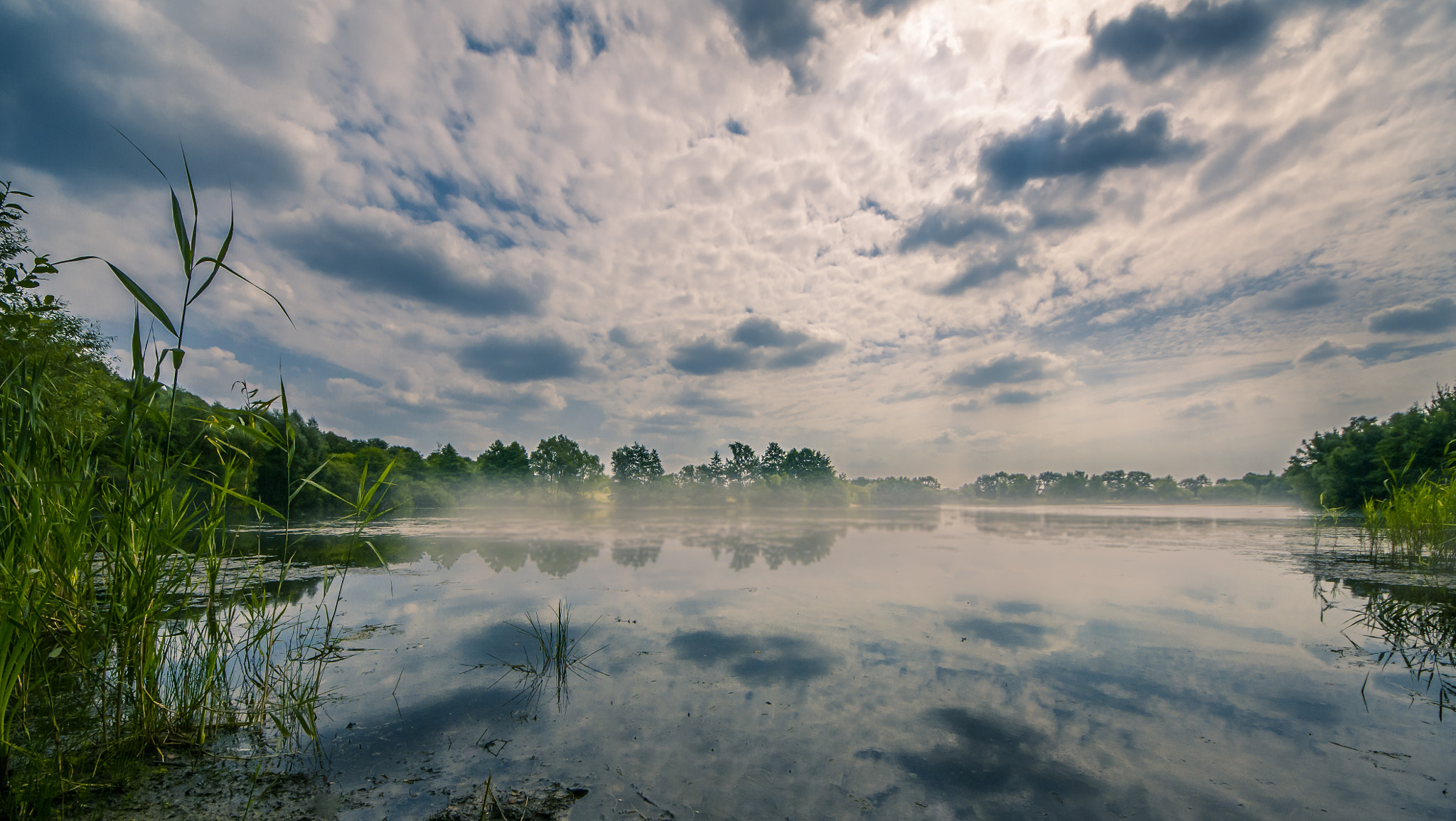 Sigma 8-16mm F4.5-5.6 DC HSM sample photo. Foggy lake photography