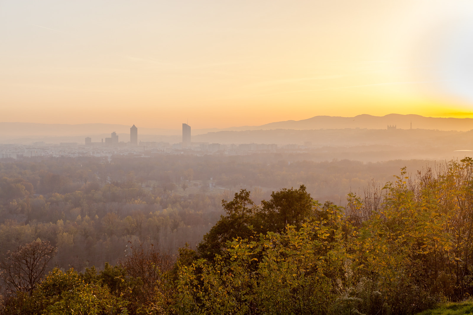 Sunset over Lyon