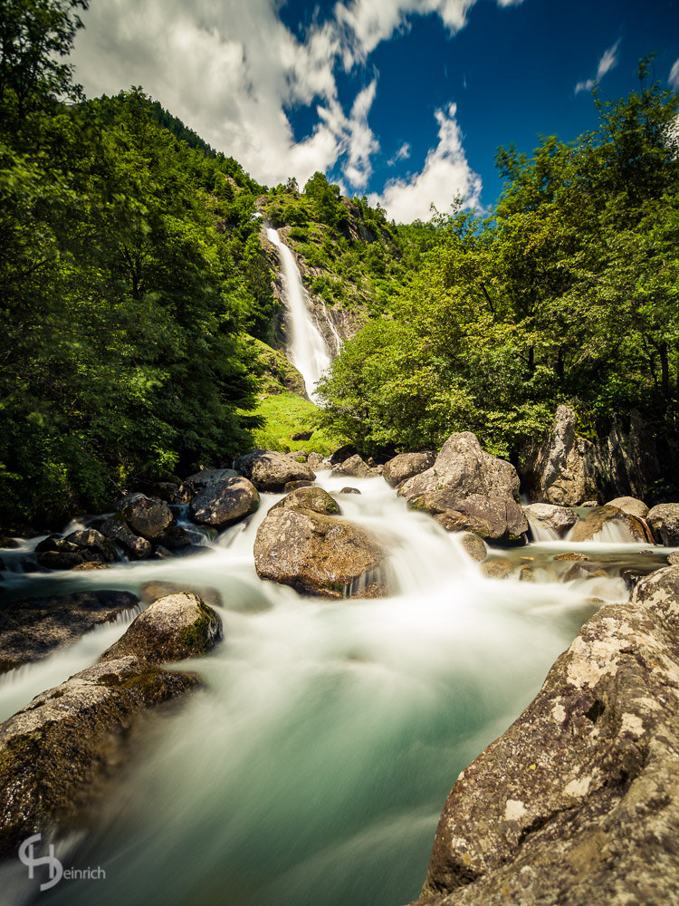 Olympus OM-D E-M5 II + OLYMPUS M.9-18mm F4.0-5.6 sample photo. Partschinser waterfall photography