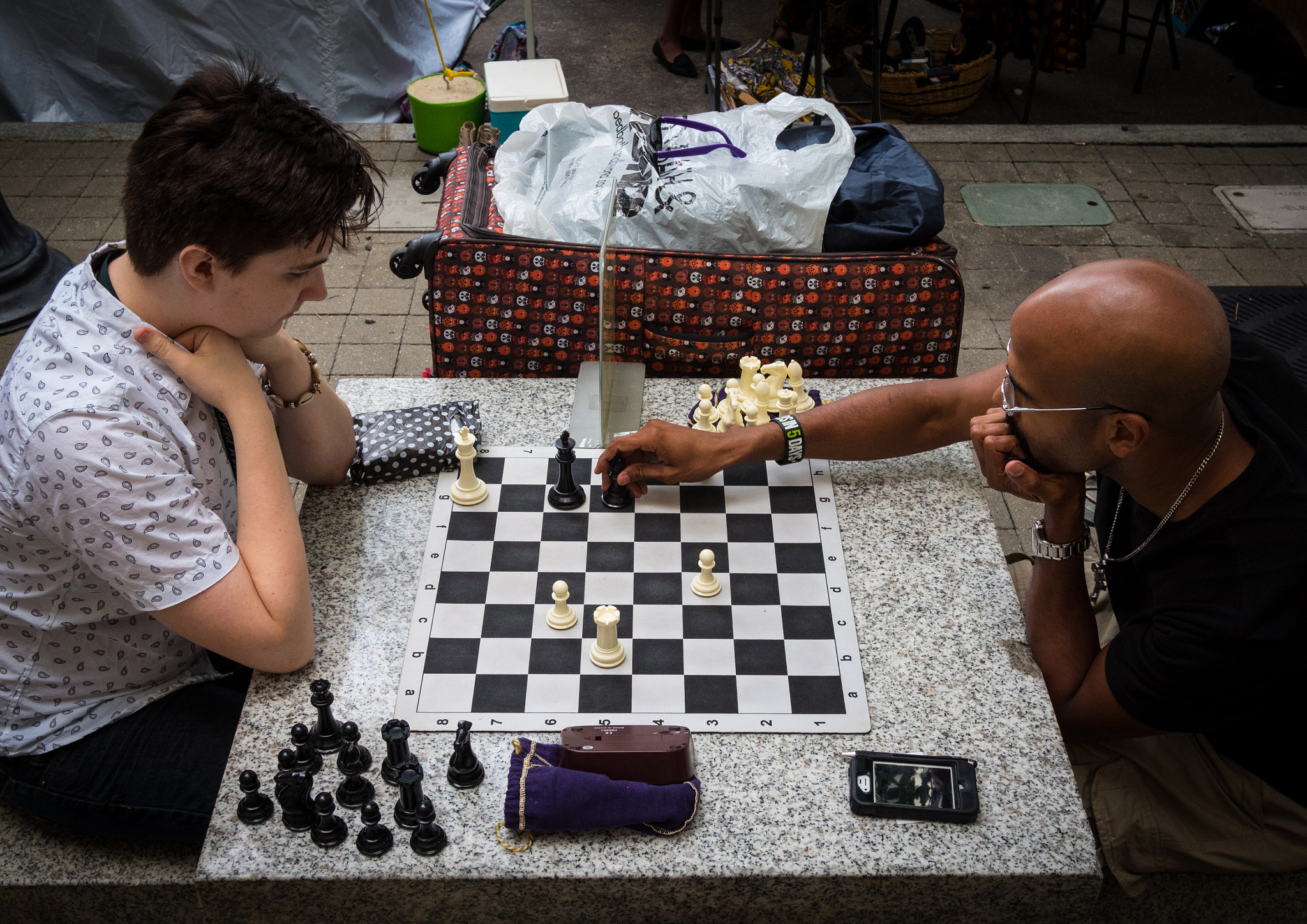 Olympus OM-D E-M5 II + LUMIX G 20/F1.7 II sample photo. Chess moves photography