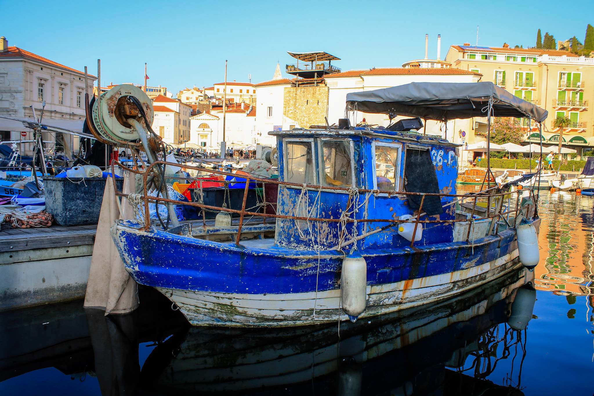 Canon EF-S 18-55mm F3.5-5.6 III sample photo. Fishing boat photography