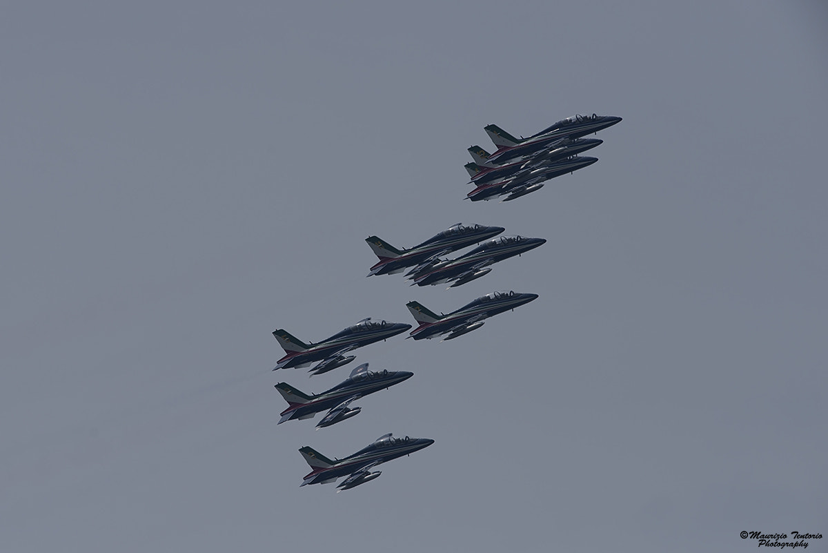 Nikon AF-S Nikkor 300mm F2.8G ED VR II sample photo. Frecce tricolori photography