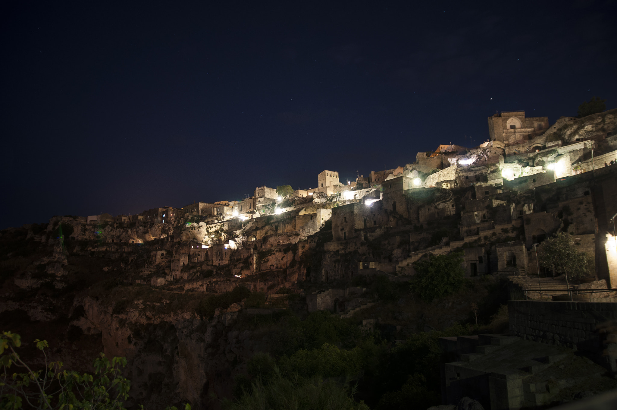 Sigma 17-70mm F2.8-4 DC Macro OS HSM | C sample photo. Sassi di matera by night photography
