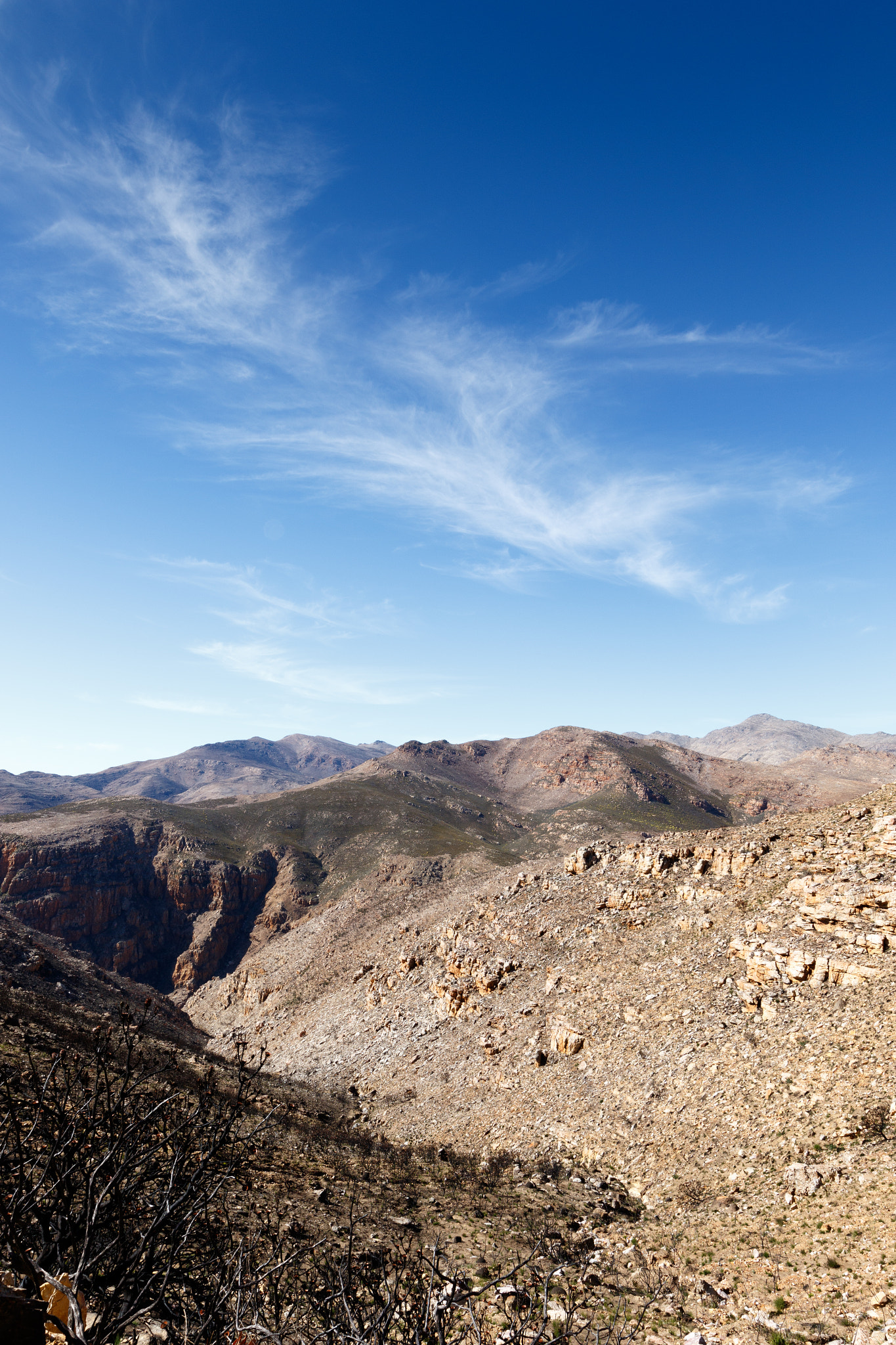 Canon EF 300mm f/2.8L sample photo. Lines - swartberg nature reserve photography
