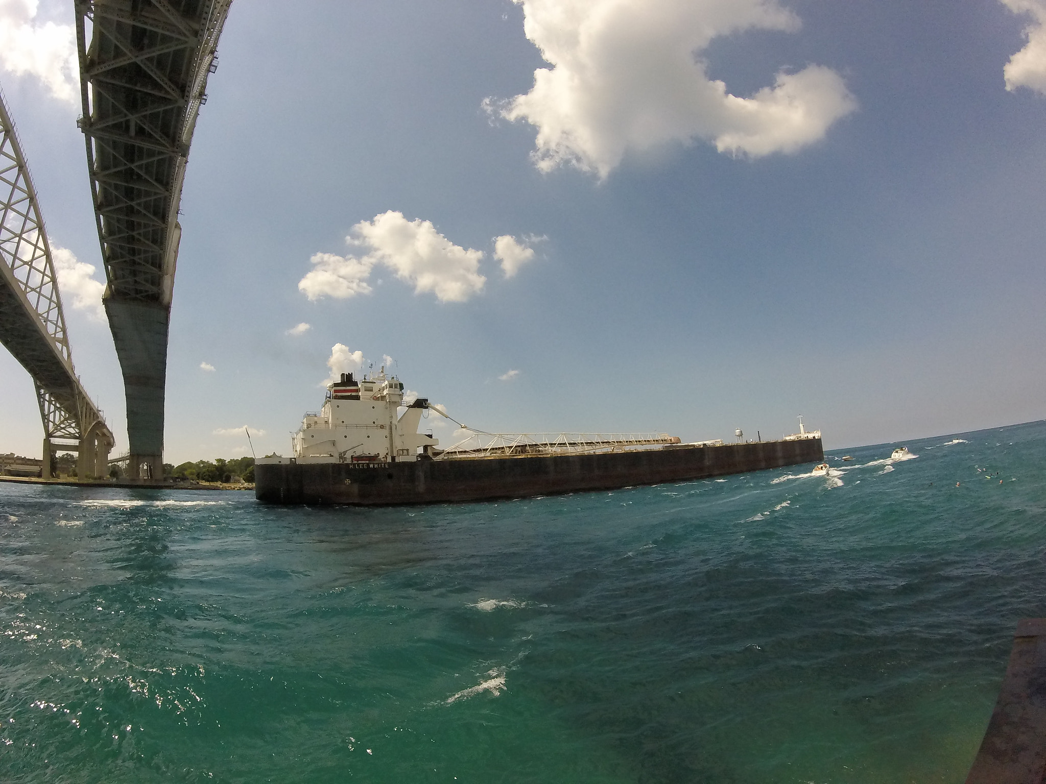 GoPro HERO sample photo. Under the bluewater bridge  photography