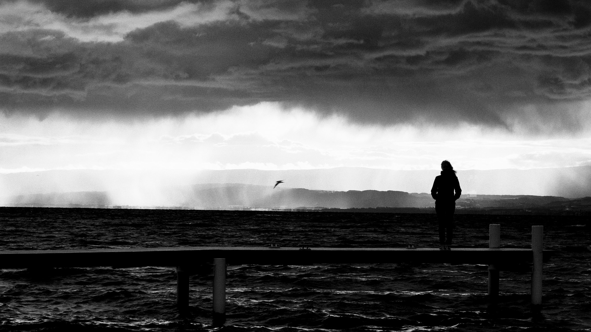 ZEISS Planar T* 50mm F1.4 sample photo. Storm on the lake photography