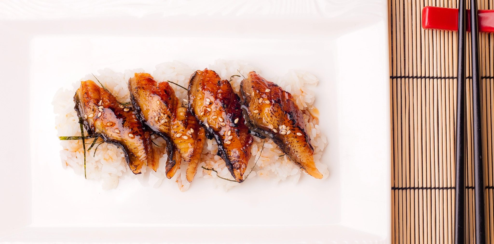 Nikon D200 + Nikon AF Nikkor 50mm F1.4D sample photo. Eel and rice photography