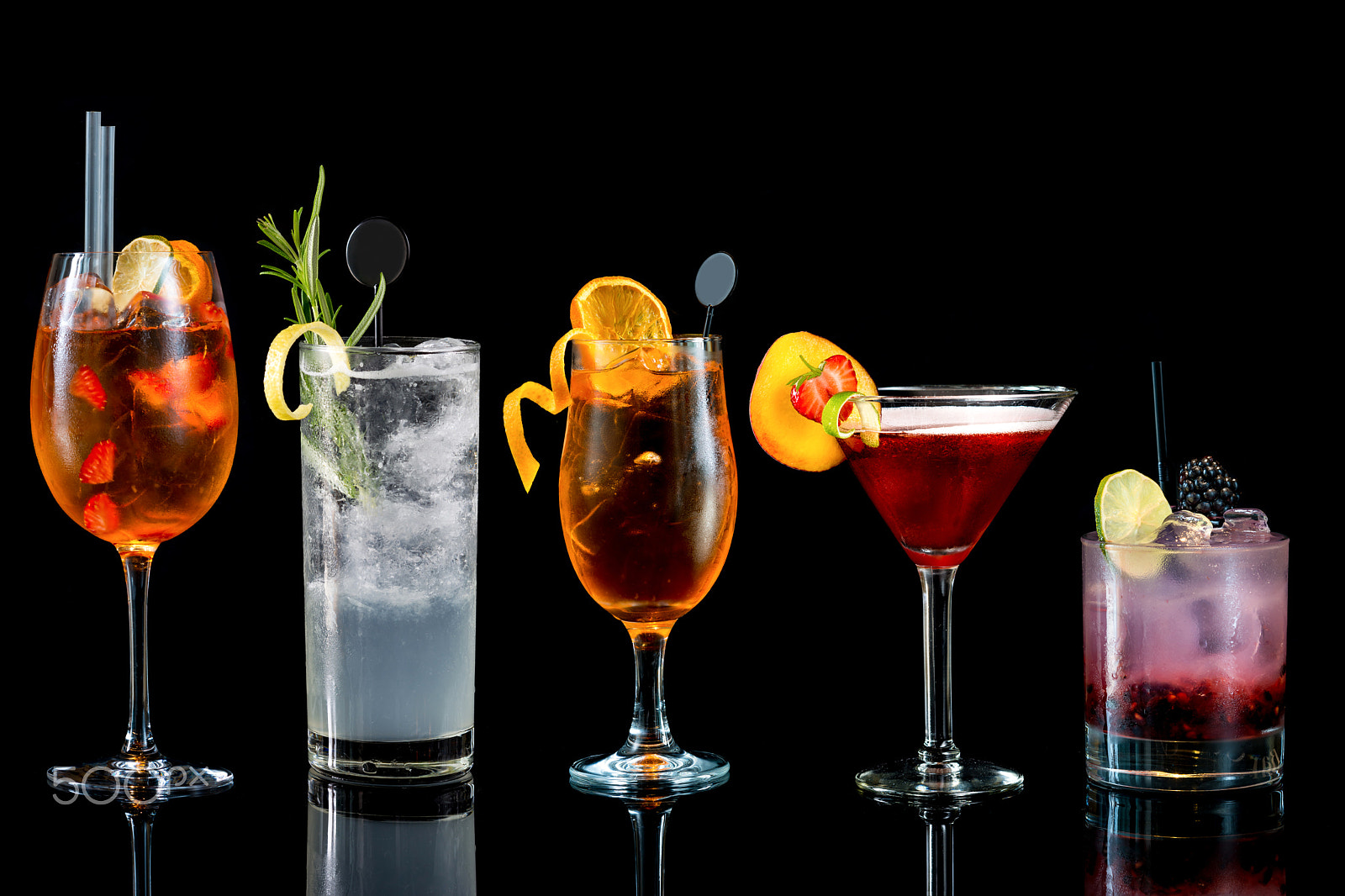 Nikon D7100 + Nikon AF Nikkor 85mm F1.8D sample photo. Selection of cocktails photography