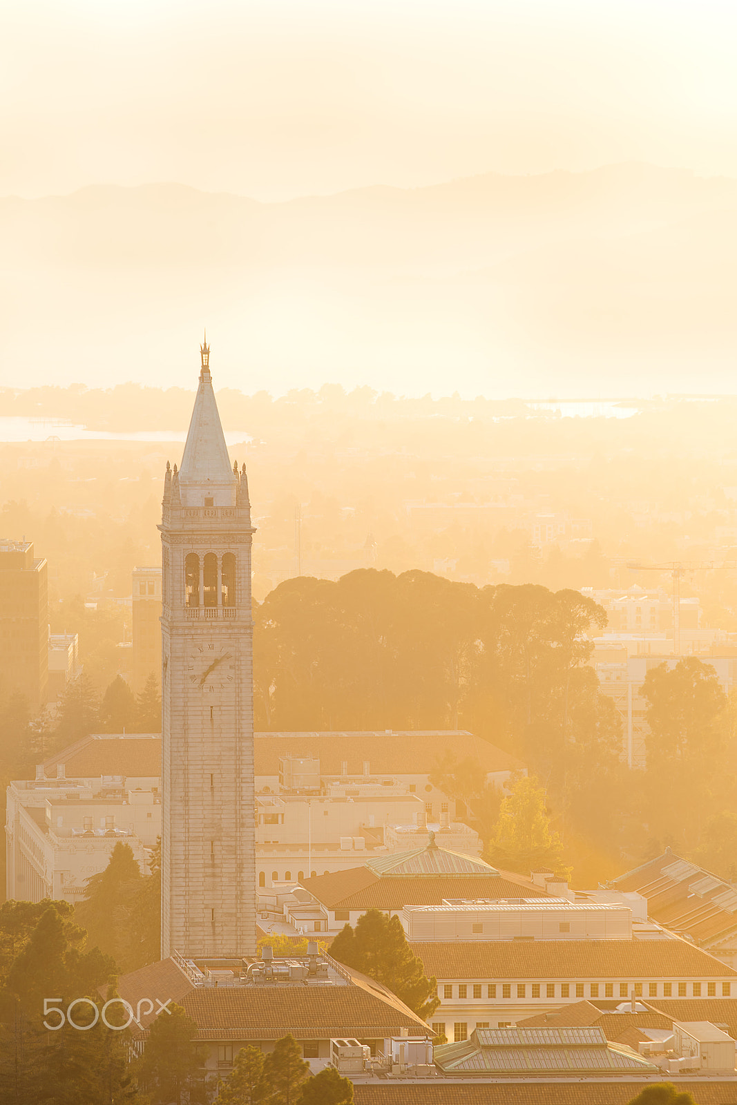 Sony a7 II + Canon EF 70-200mm F4L USM sample photo. Sather tower photography