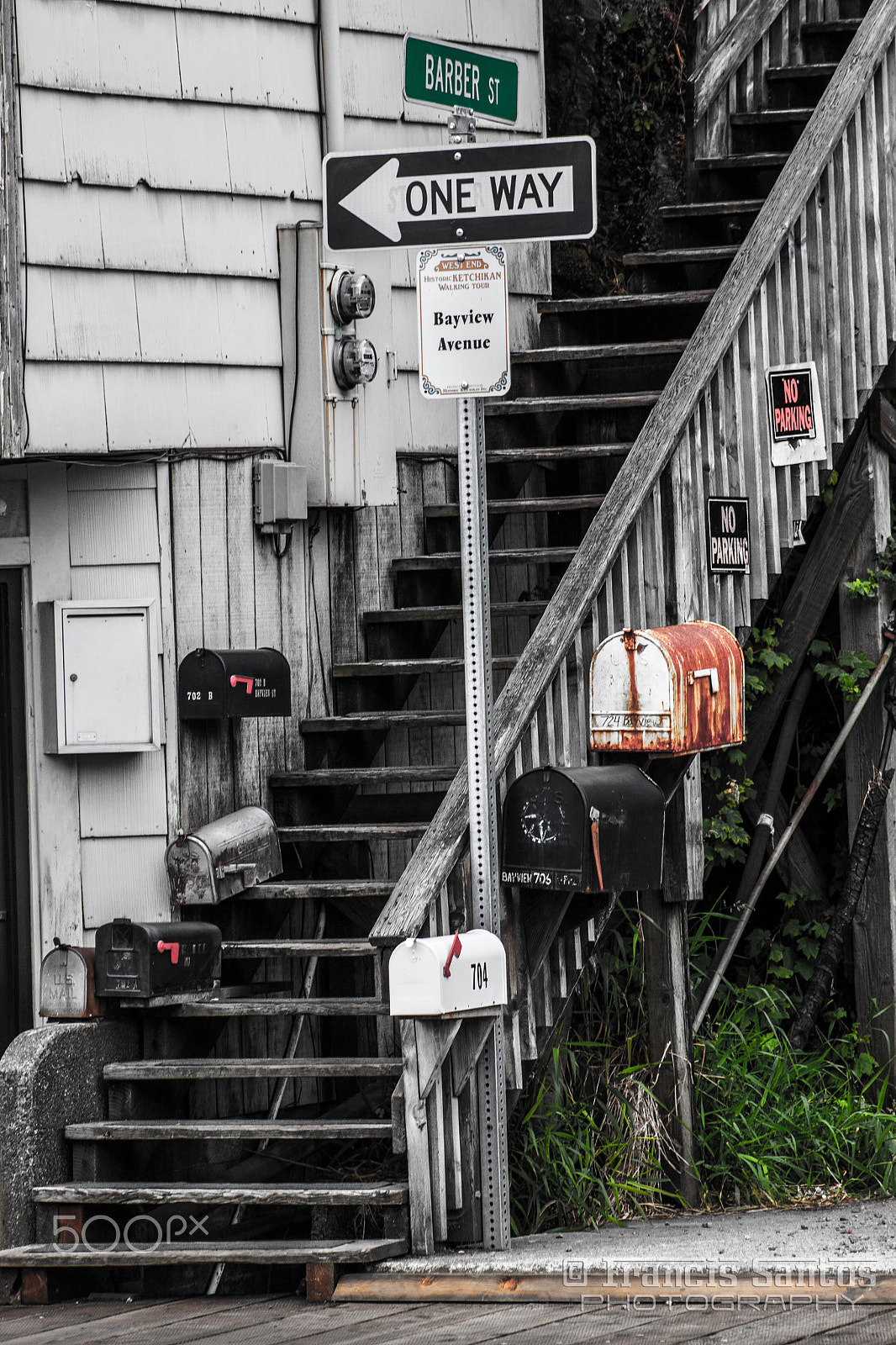 Canon EF 75-300mm f/4-5.6 USM sample photo. Mailboxes photography