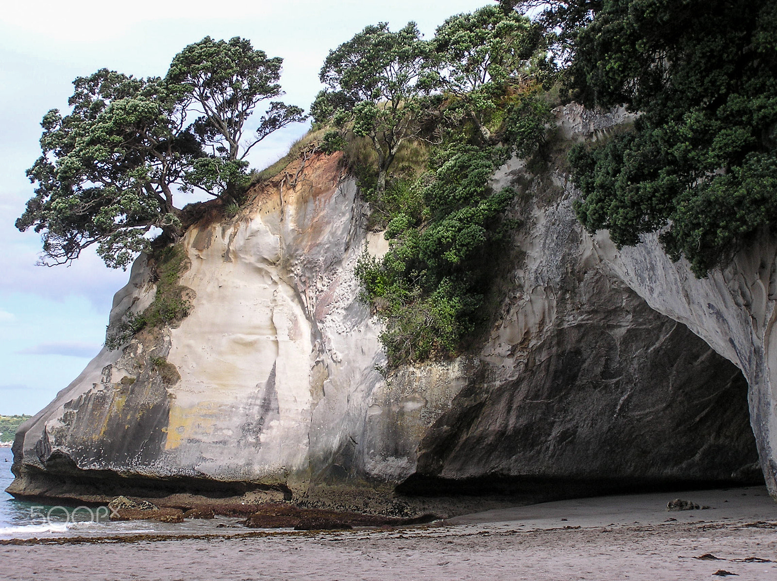 Olympus C750UZ sample photo. Cathedral cove, new zealand photography