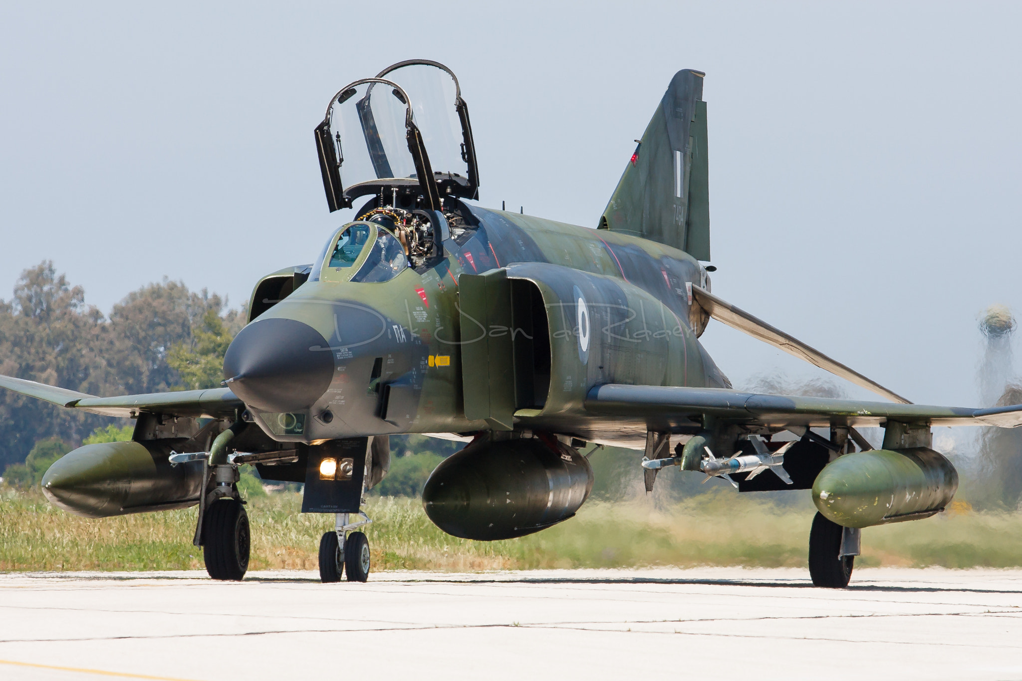 Canon EF 70-200mm F2.8L USM sample photo. Hellenic air force rf-4e phantom ii 7464 photography