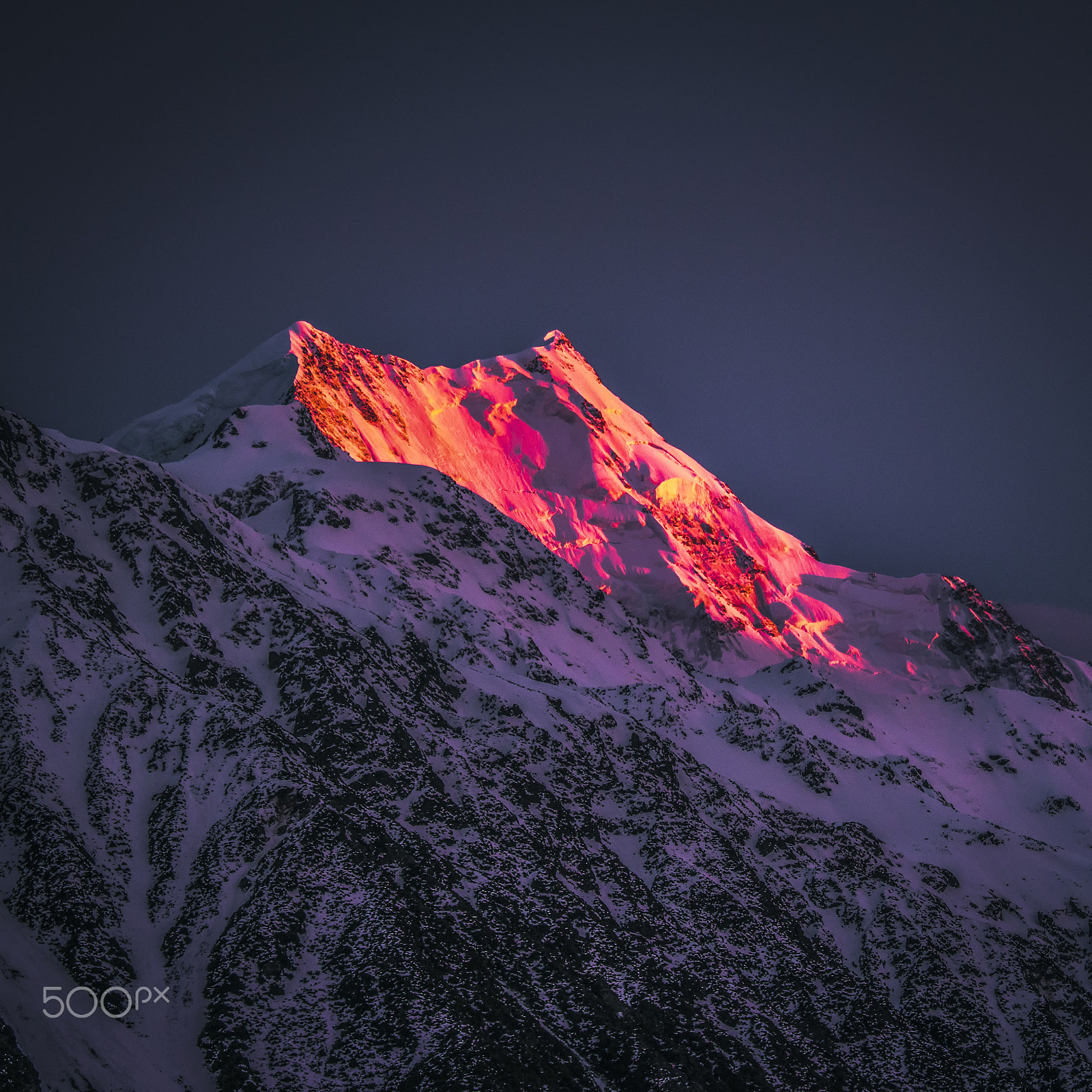 Sony a7R II + Canon EF 70-200mm F4L IS USM sample photo. Mt cook morning glow photography