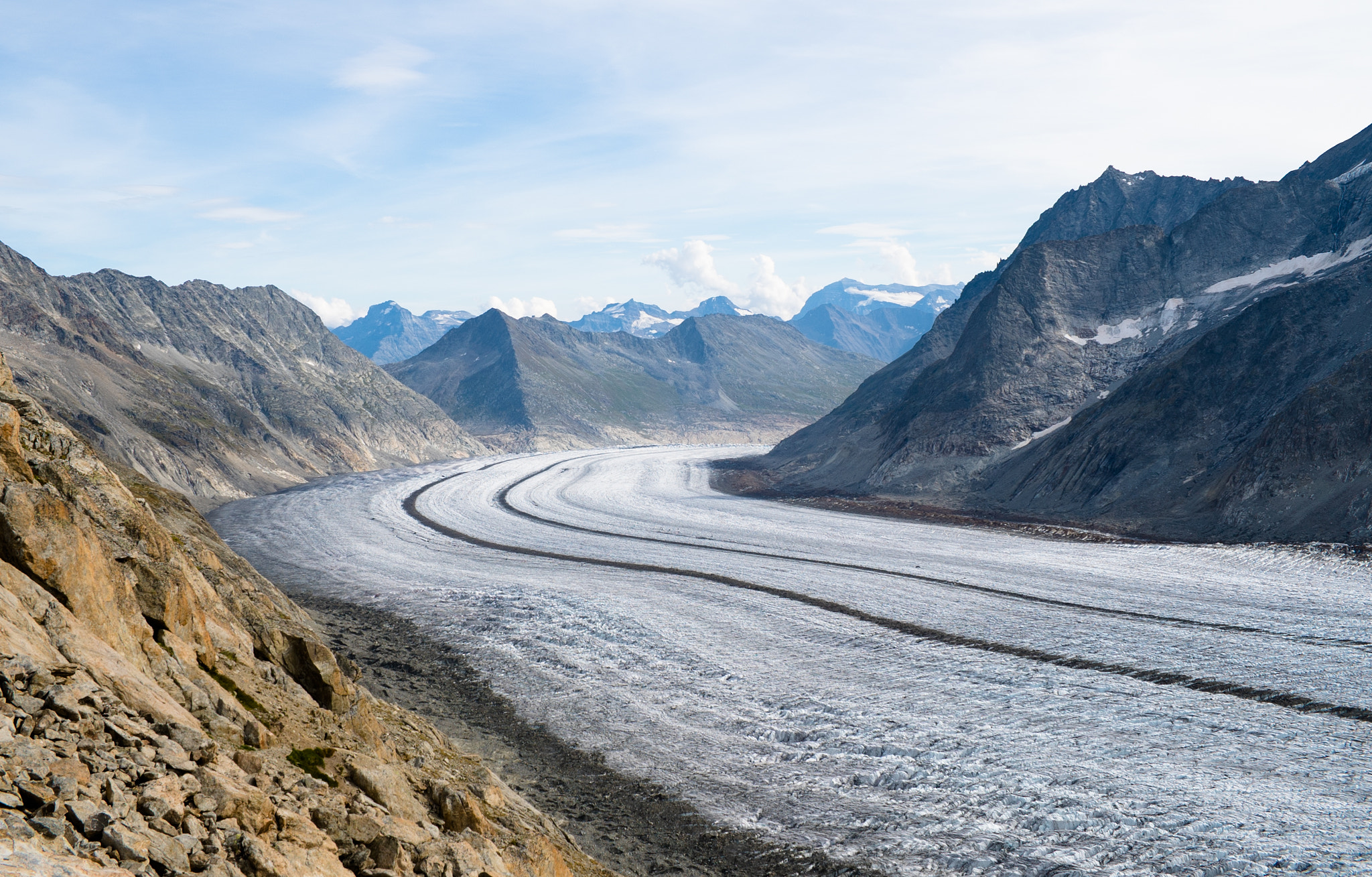 Sony a7S II + Sony 70-400mm F4-5.6 G SSM sample photo. Aletsch glacier photography