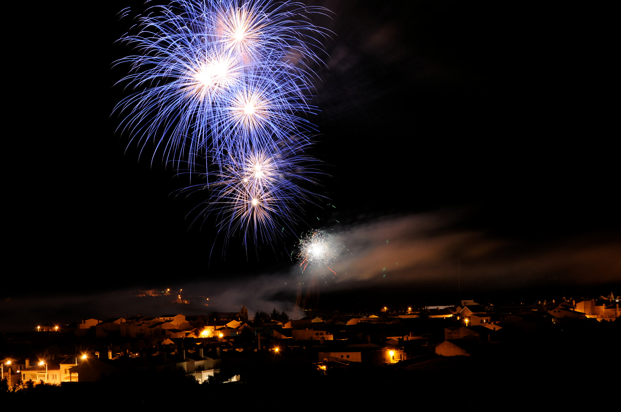 Nikon D300 sample photo. Fireworks photography