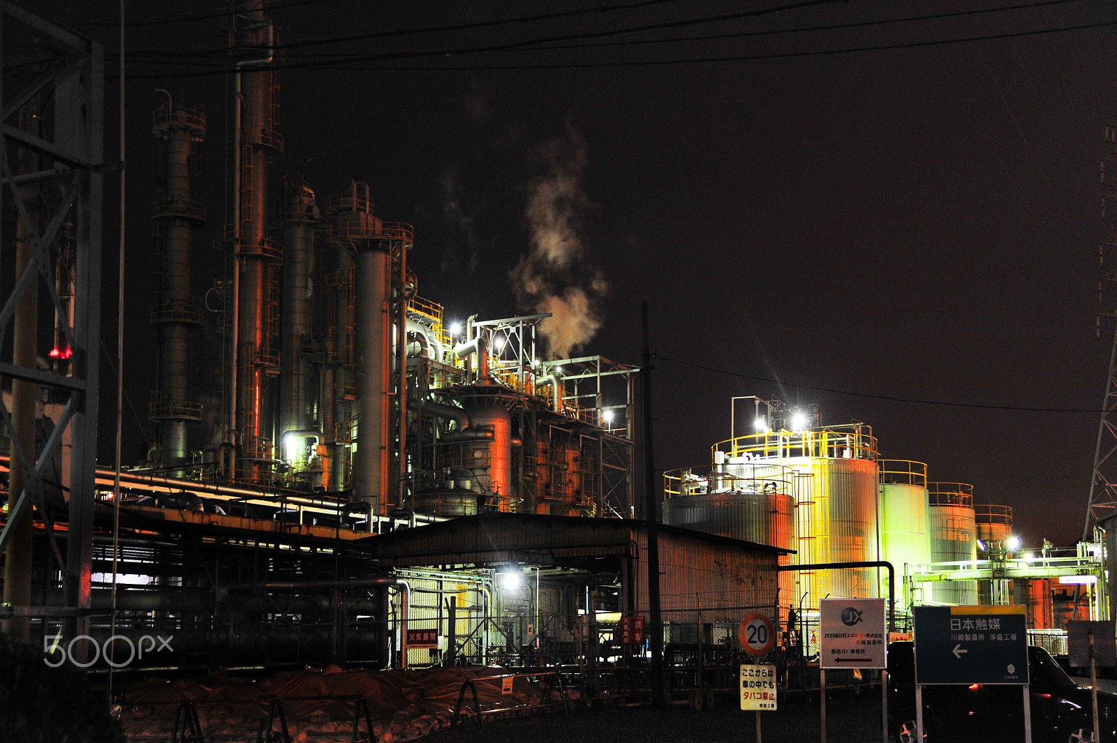 Nikon D3 sample photo. Kawasaki industrial area (90) photography