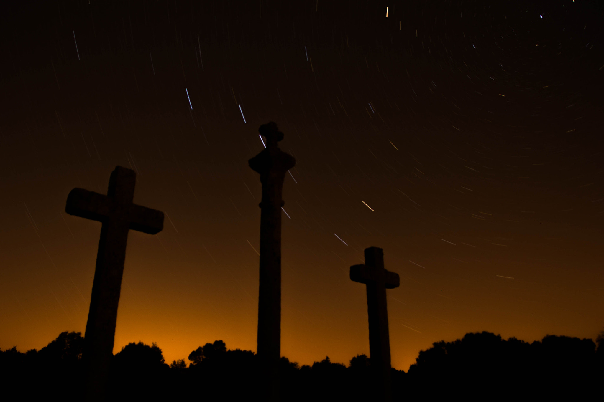 Sigma 17-70mm F2.8-4 DC Macro OS HSM sample photo. Calvary at night photography