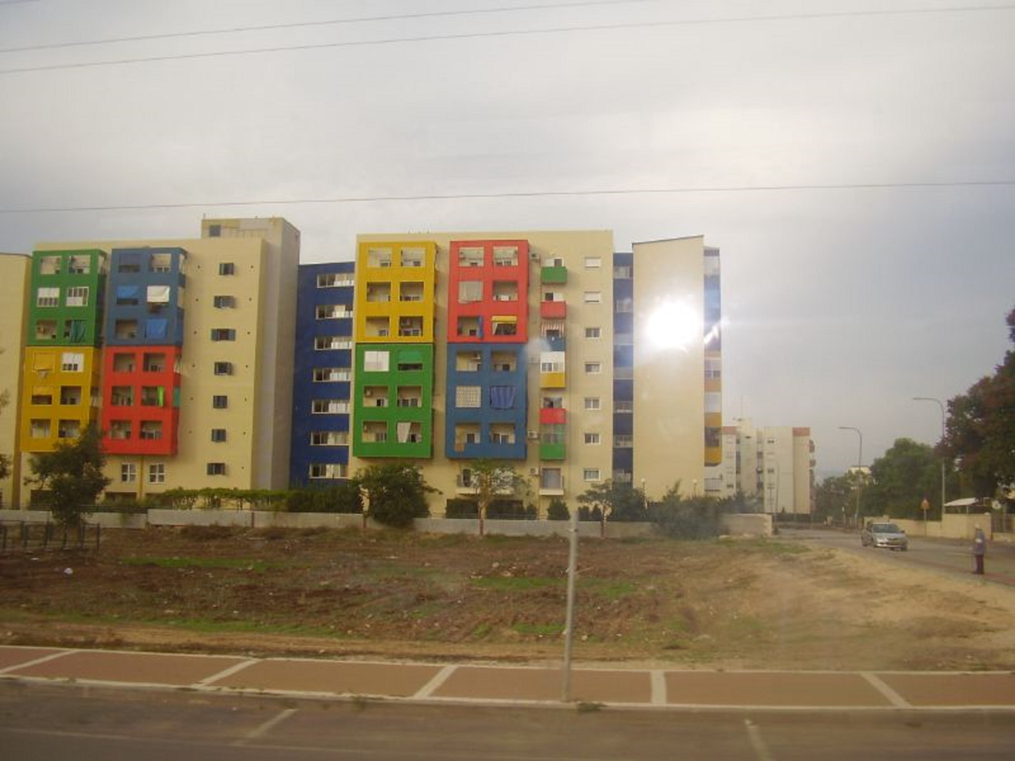 Olympus FE115,X715 sample photo. Colorful buildings in afula photography