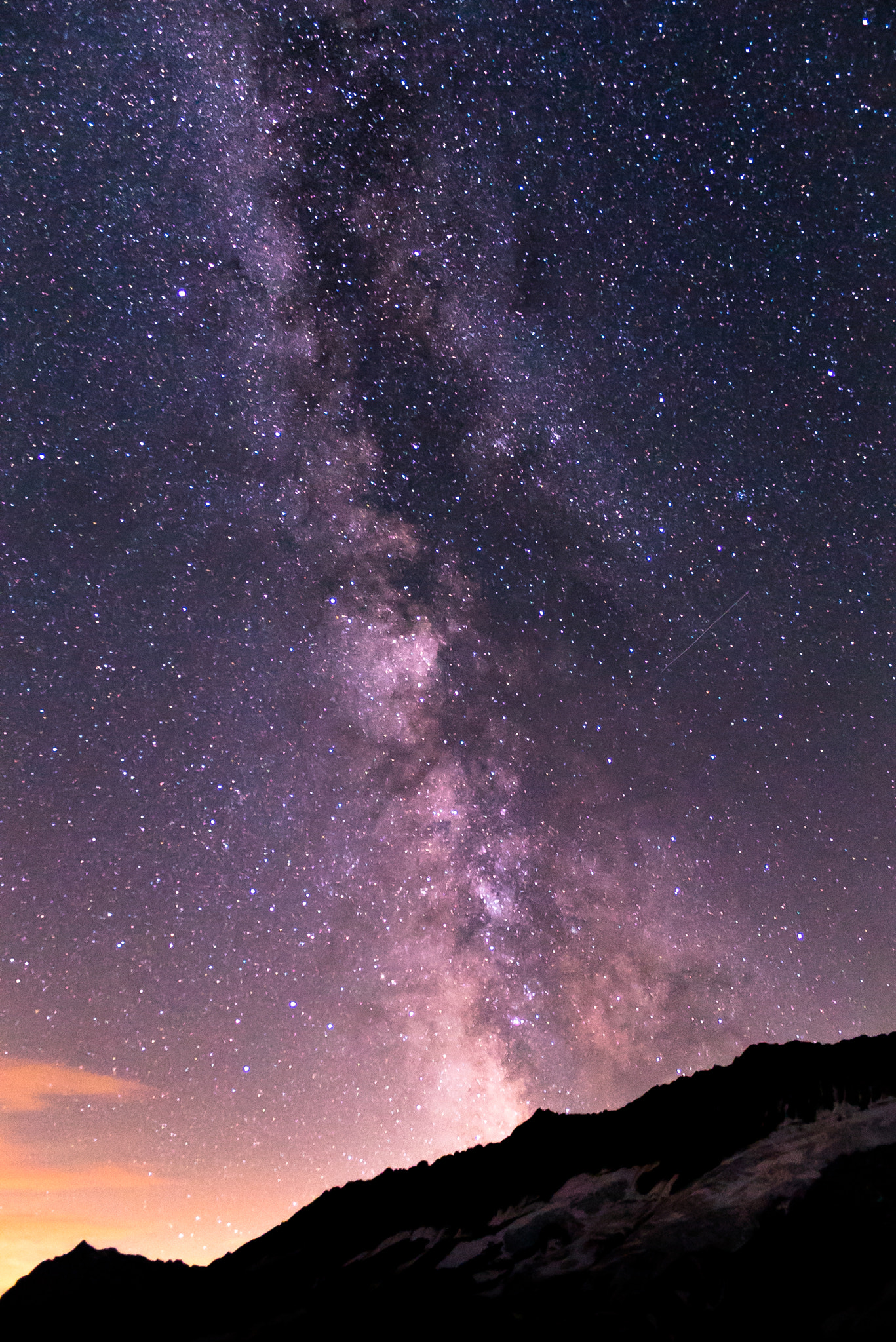 Sony a7S II + Sony 70-400mm F4-5.6 G SSM sample photo. Galaxy above the glacier photography