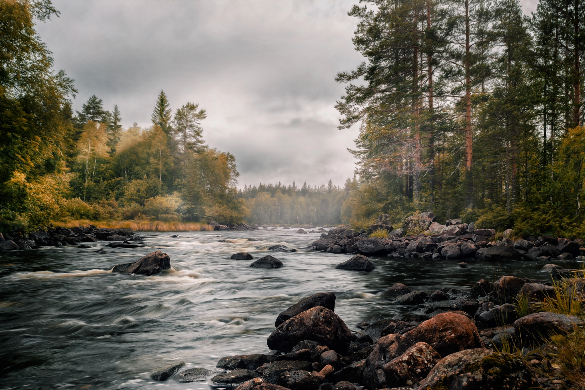 Nikon D7100 + AF Nikkor 28mm f/2.8 sample photo. Västerdalälven | sweden photography