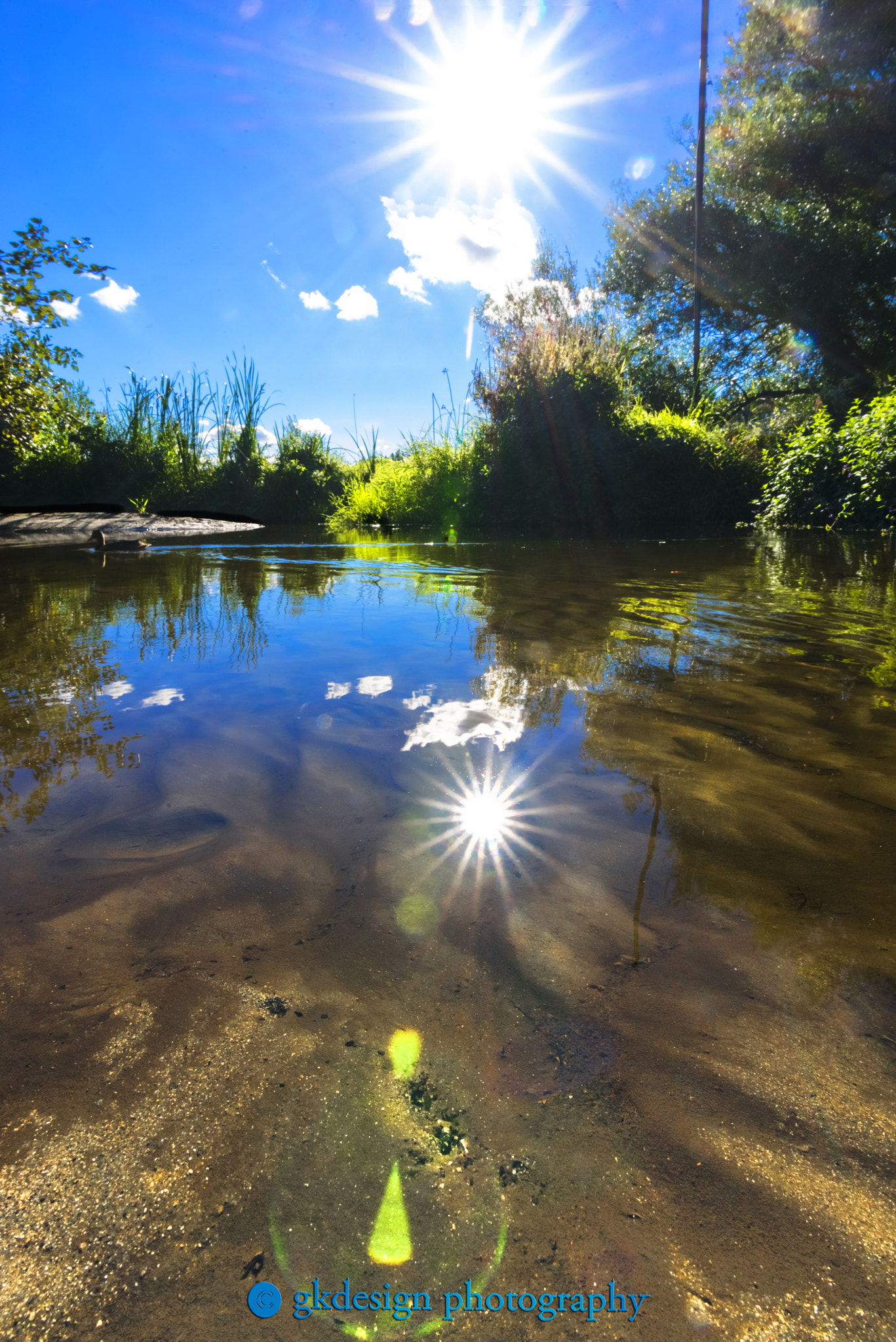 Nikon D610 + Tokina AT-X 17-35mm F4 Pro FX sample photo. Stream bed sunshine photography