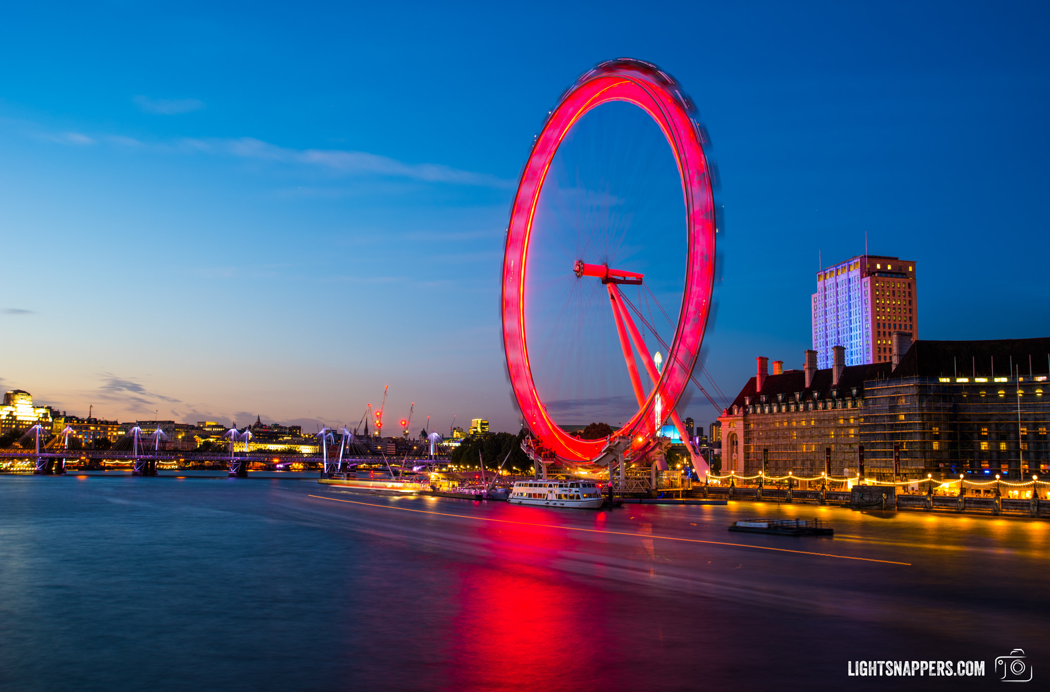 Nikon D750 sample photo. London eye at dusk photography