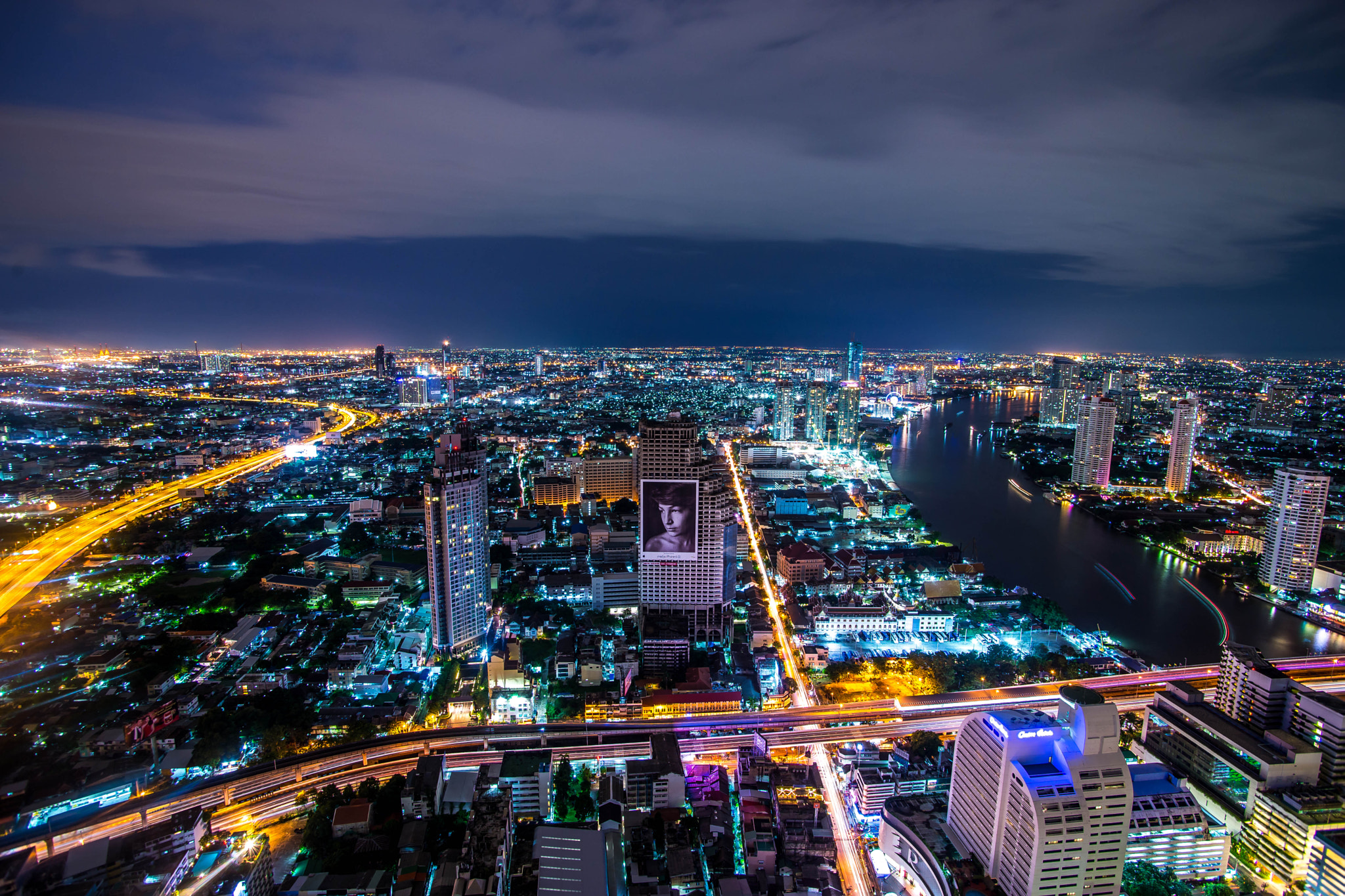 Sony a99 II + Minolta AF 17-35mm F2.8-4 (D) sample photo. Bangkok top view photography