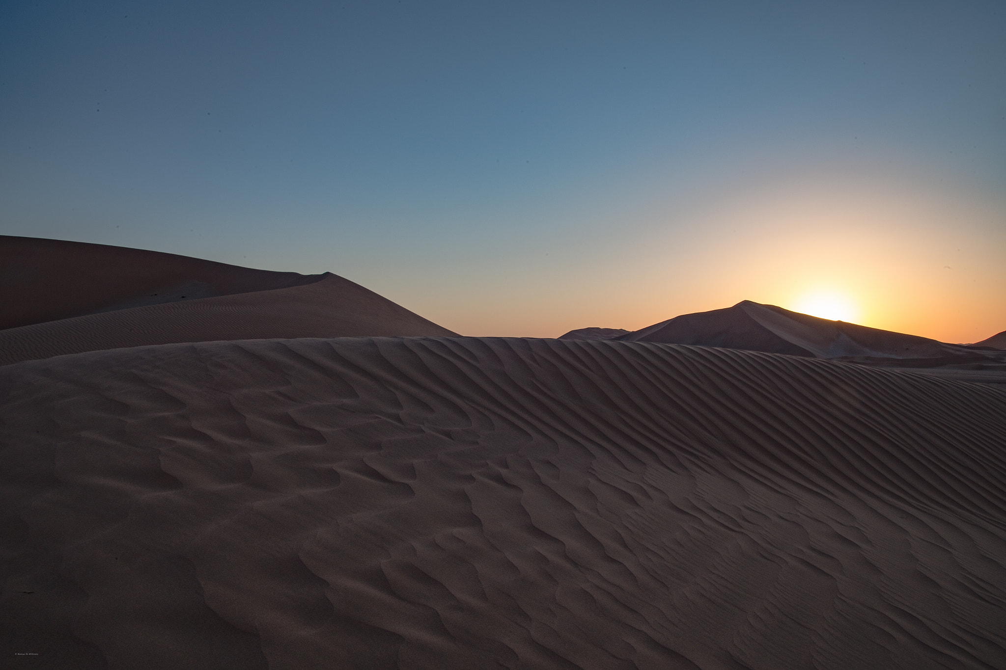 Canon EOS 6D sample photo. Sunrise in the rub al khali photography