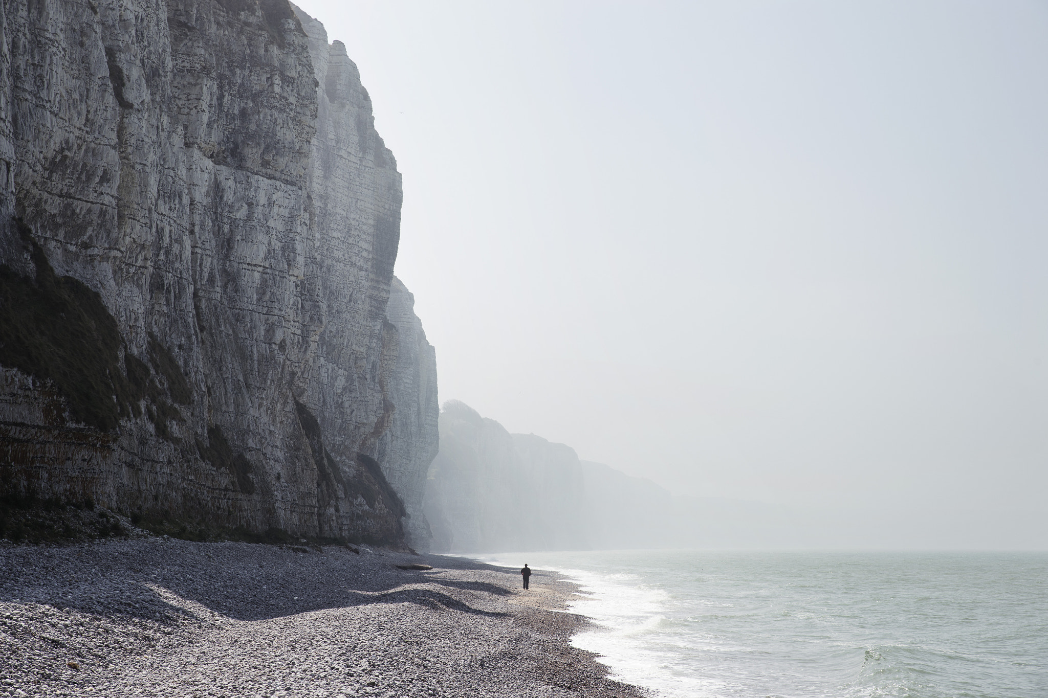 Nikon Df sample photo. A man and the cliff photography