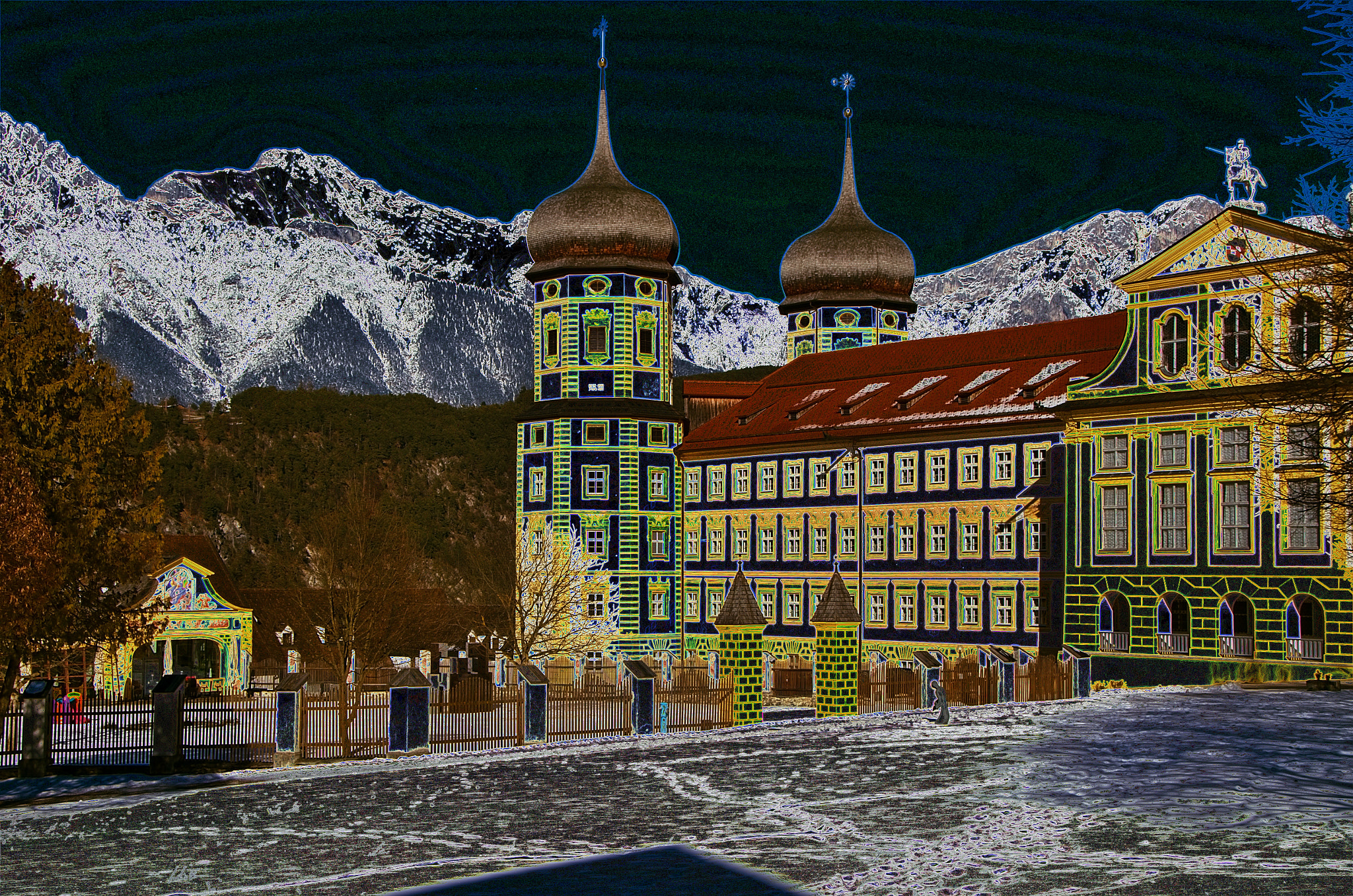 18.00 - 200.00 mm f/3.5 - 5.6 sample photo. Stams monastery impression, tyrol, austria photography